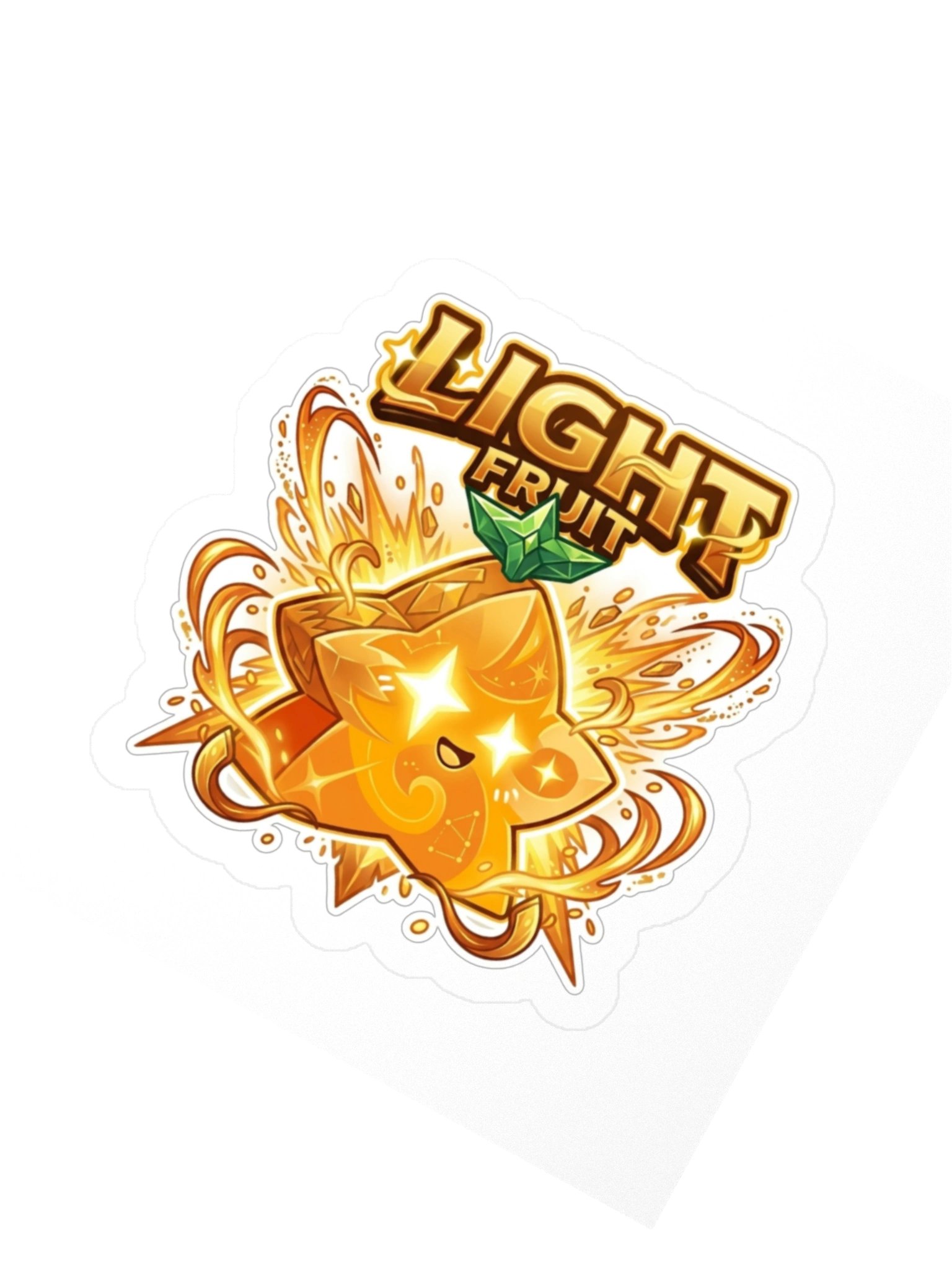 Light Fruit Sticker 3x3" Blox Fruits Gamer Gift For Kids product image (2)