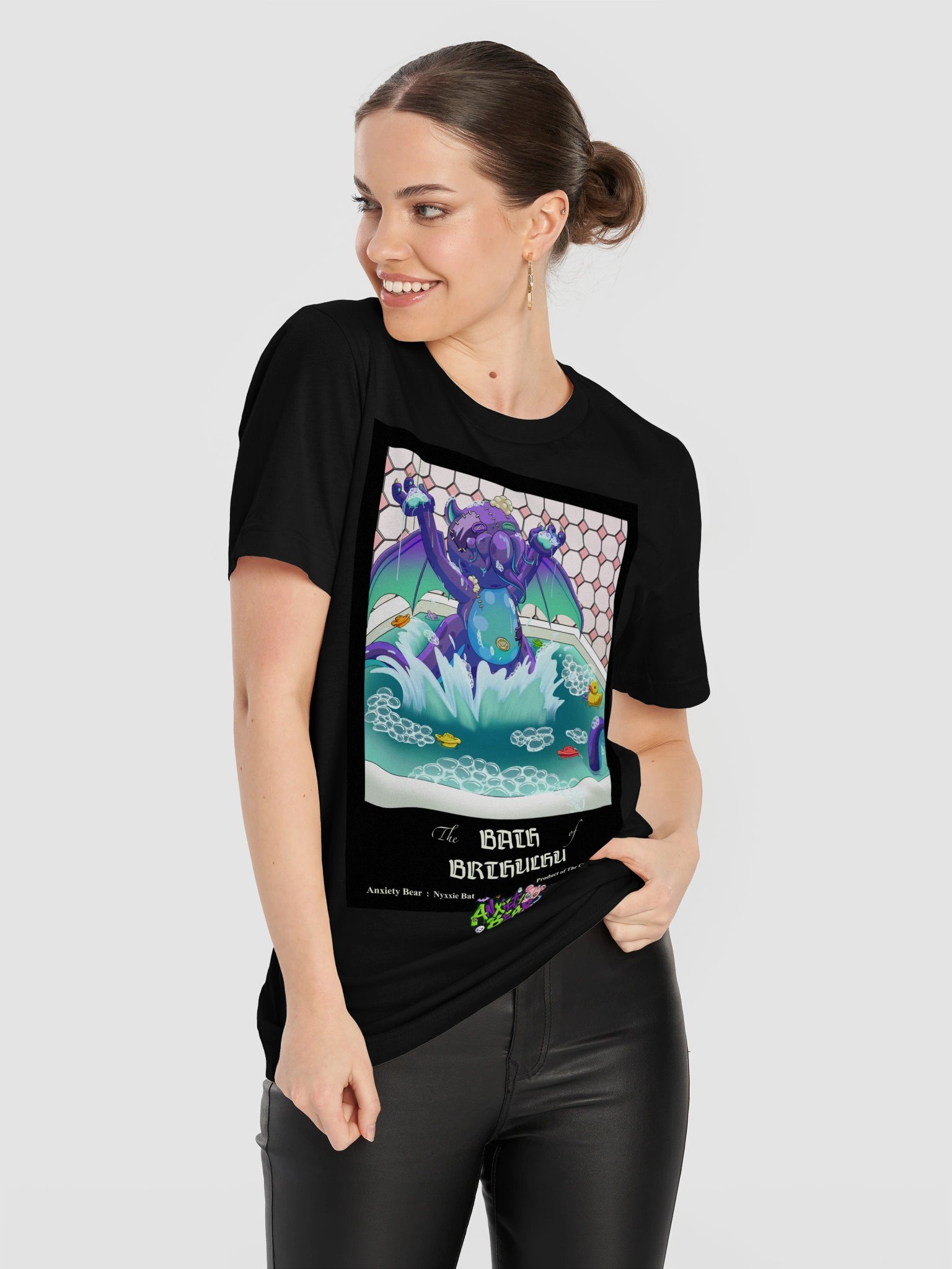 Anxiety Bear presents: Bath of Bruthulu T-Shirt Color version product image (11)