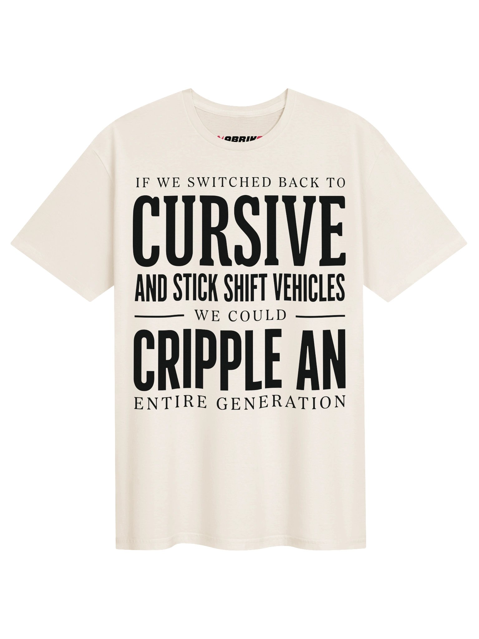 Switch Back To Cursive Funny Generation T-Shirt product image (1)