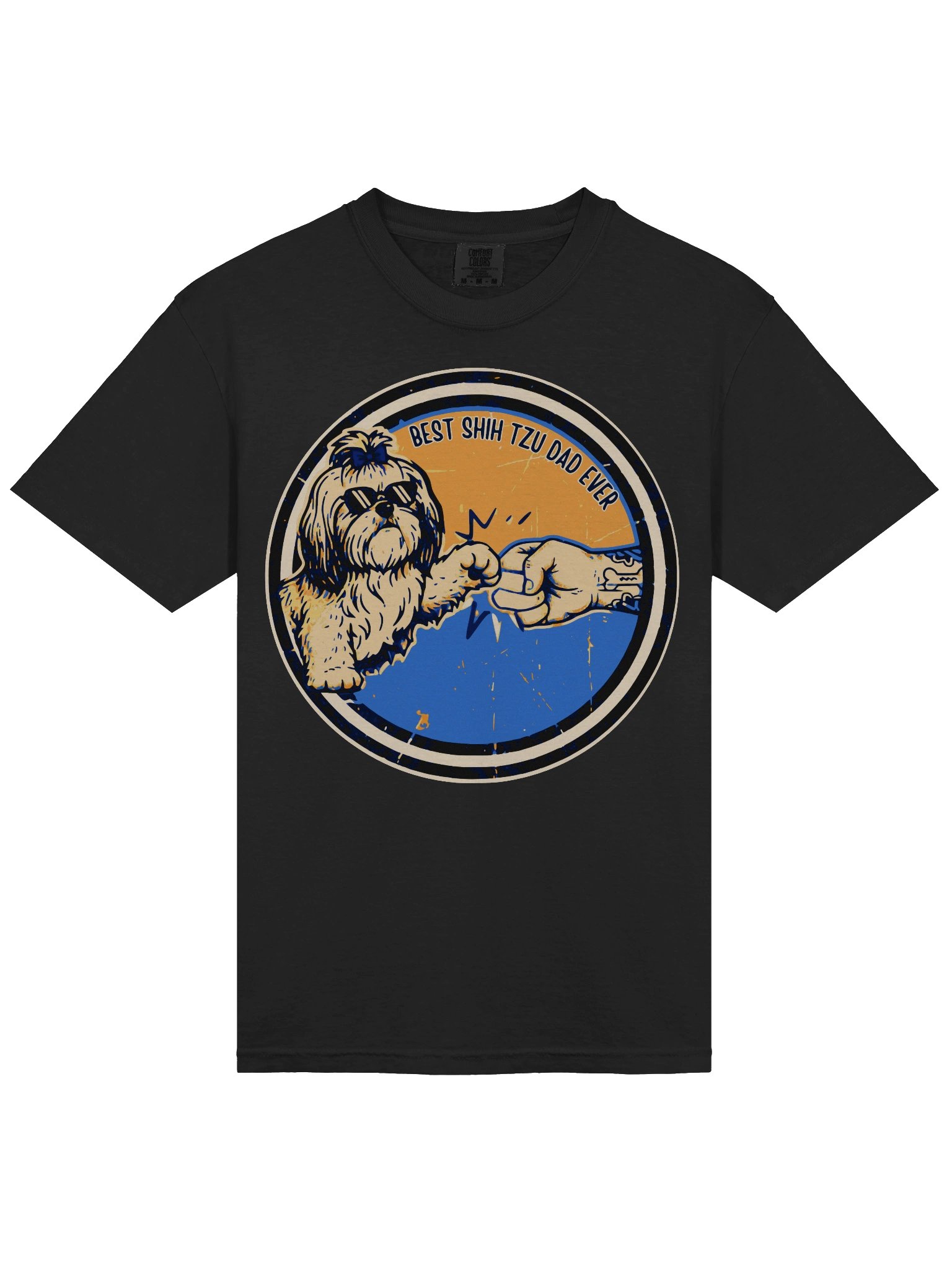 Best Shih Tzu Dad Ever Fist Bump T-Shirt product image (2)