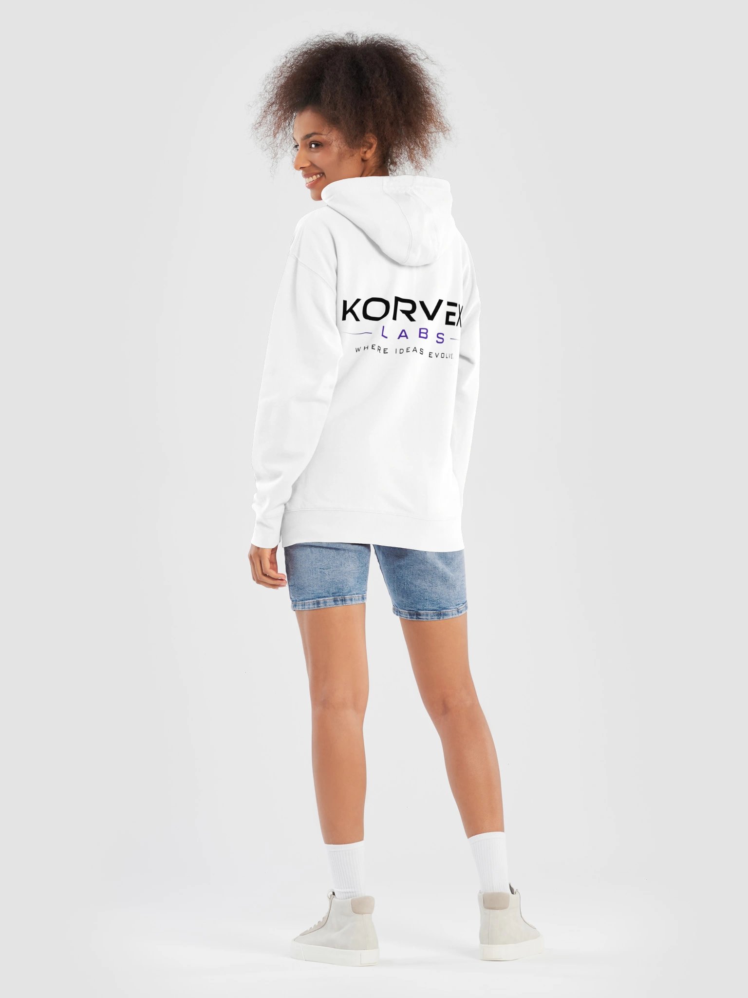 KORVEX Essential Hoodie (White) product image (8)