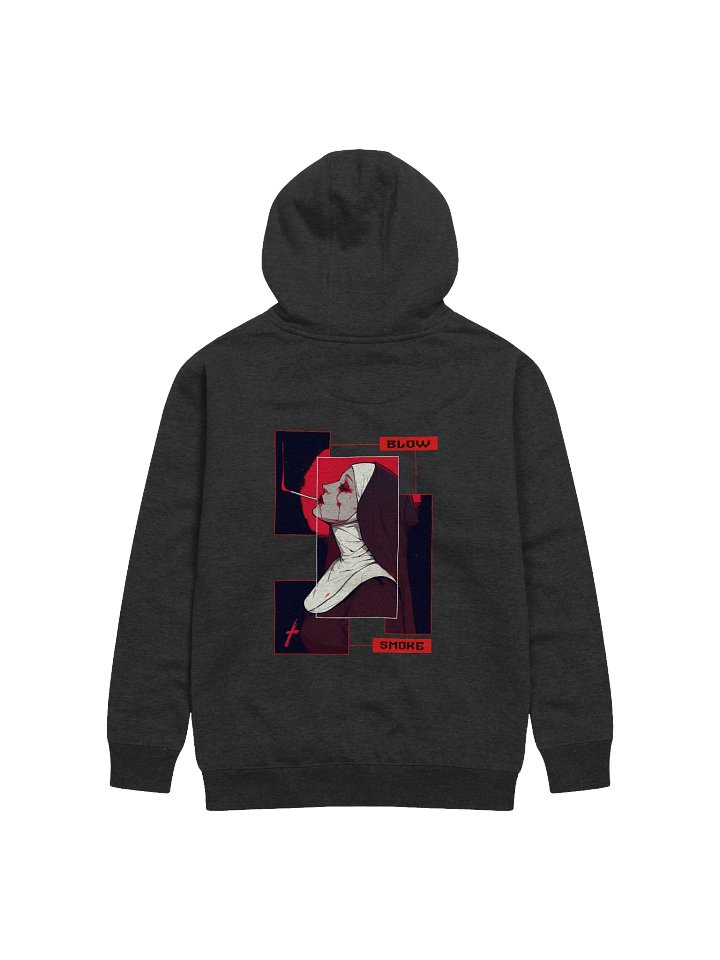 "Blow Smoke" Back Unisex Printed Hoodie product image (2)
