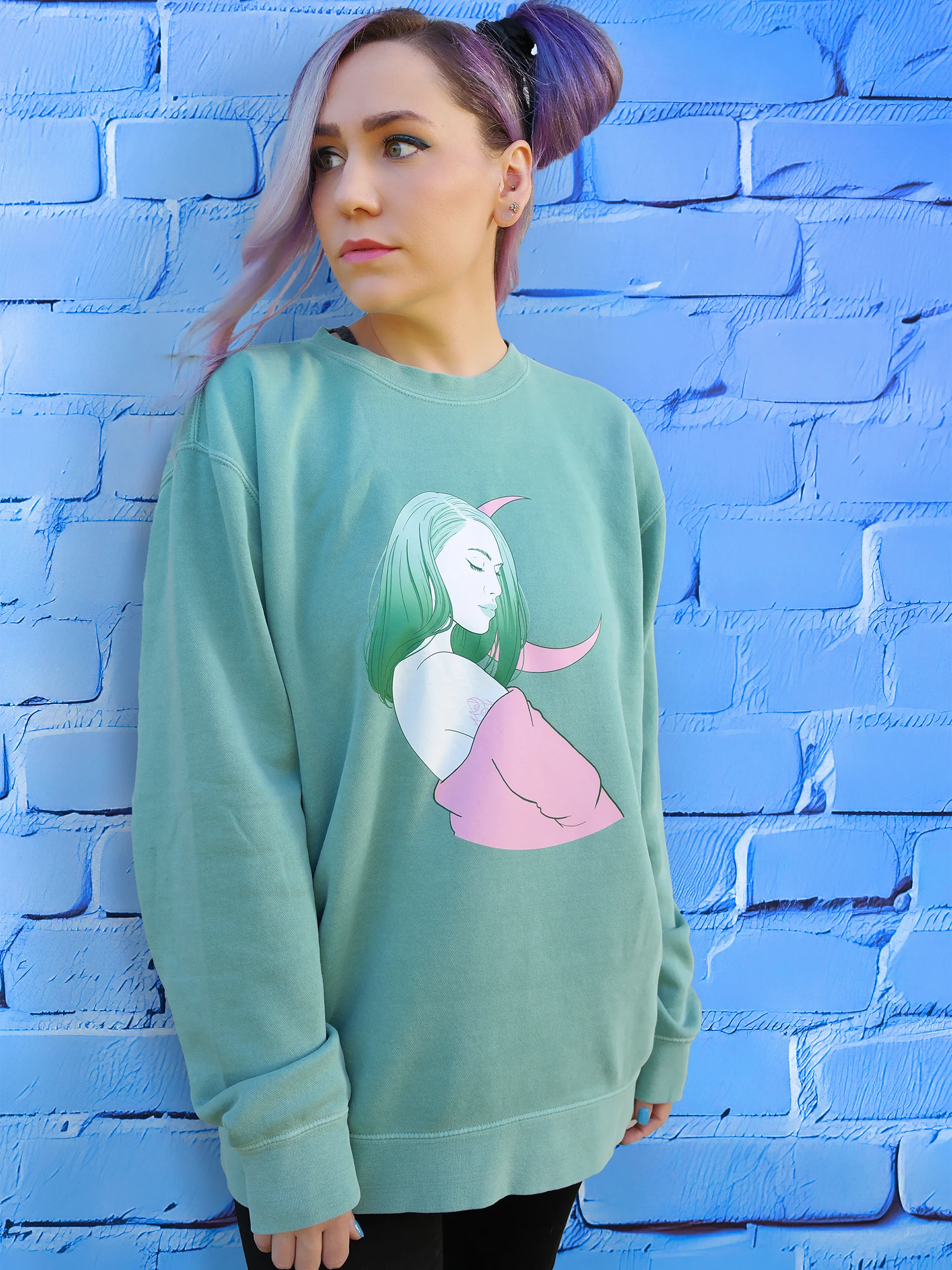 Cuppcaake Moon Premium Sweatshirt product image (1)