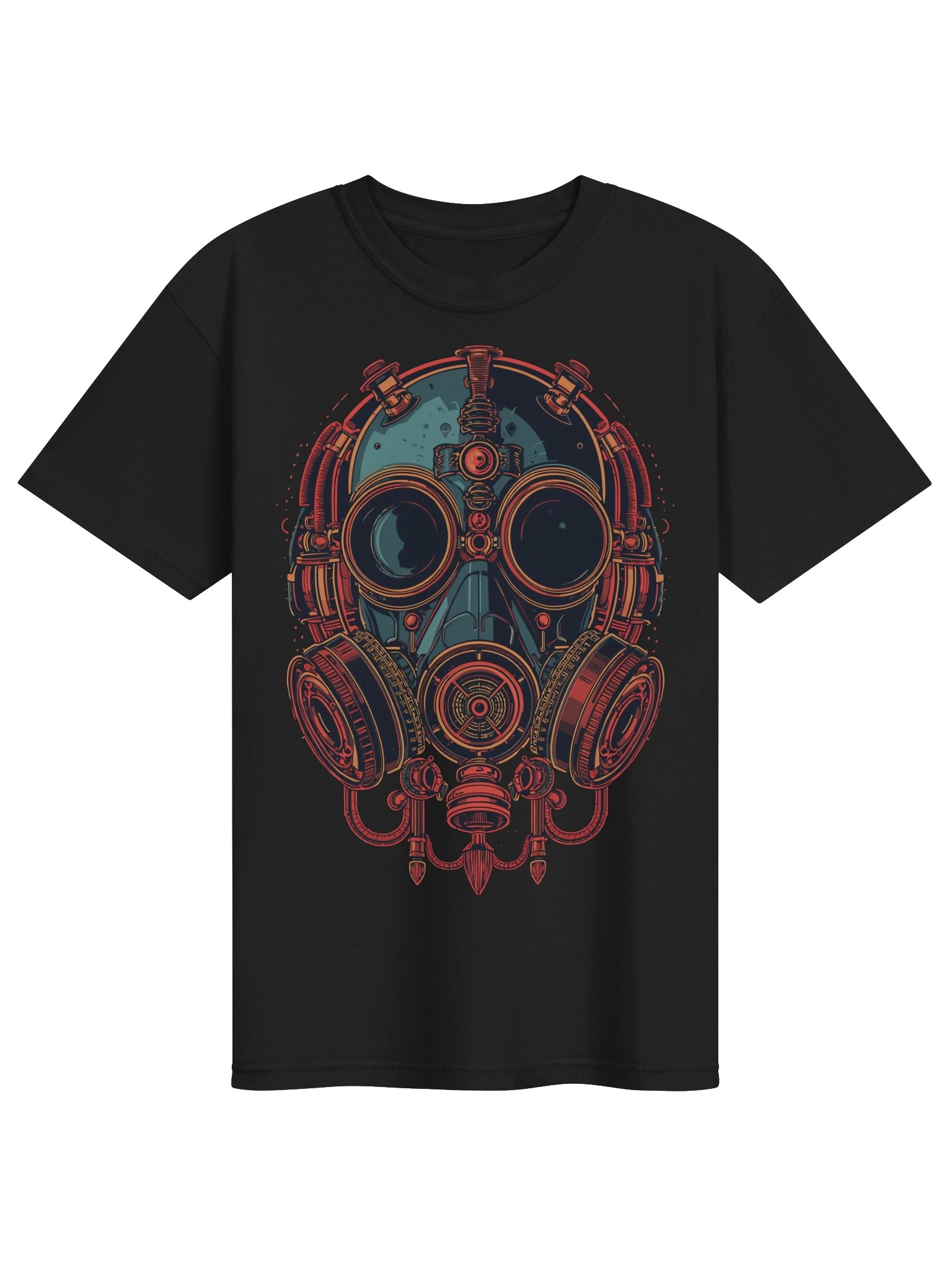 Cyberpunk Gas Mask Heavyweight T-Shirt product image (1)