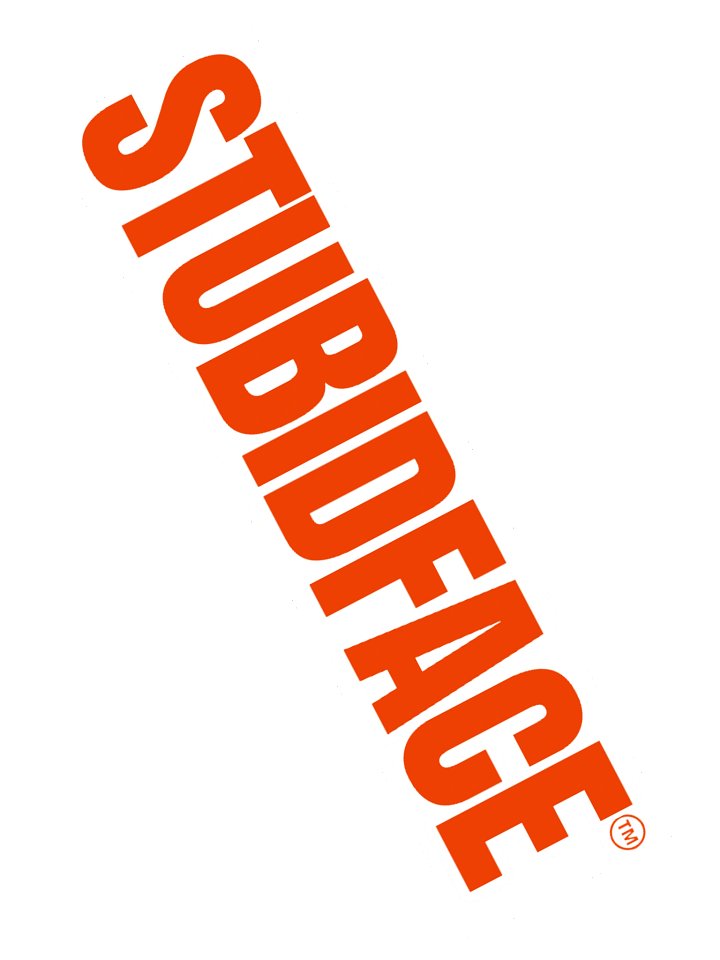 Bold Orange STUBIDFACE Stickers product image (2)