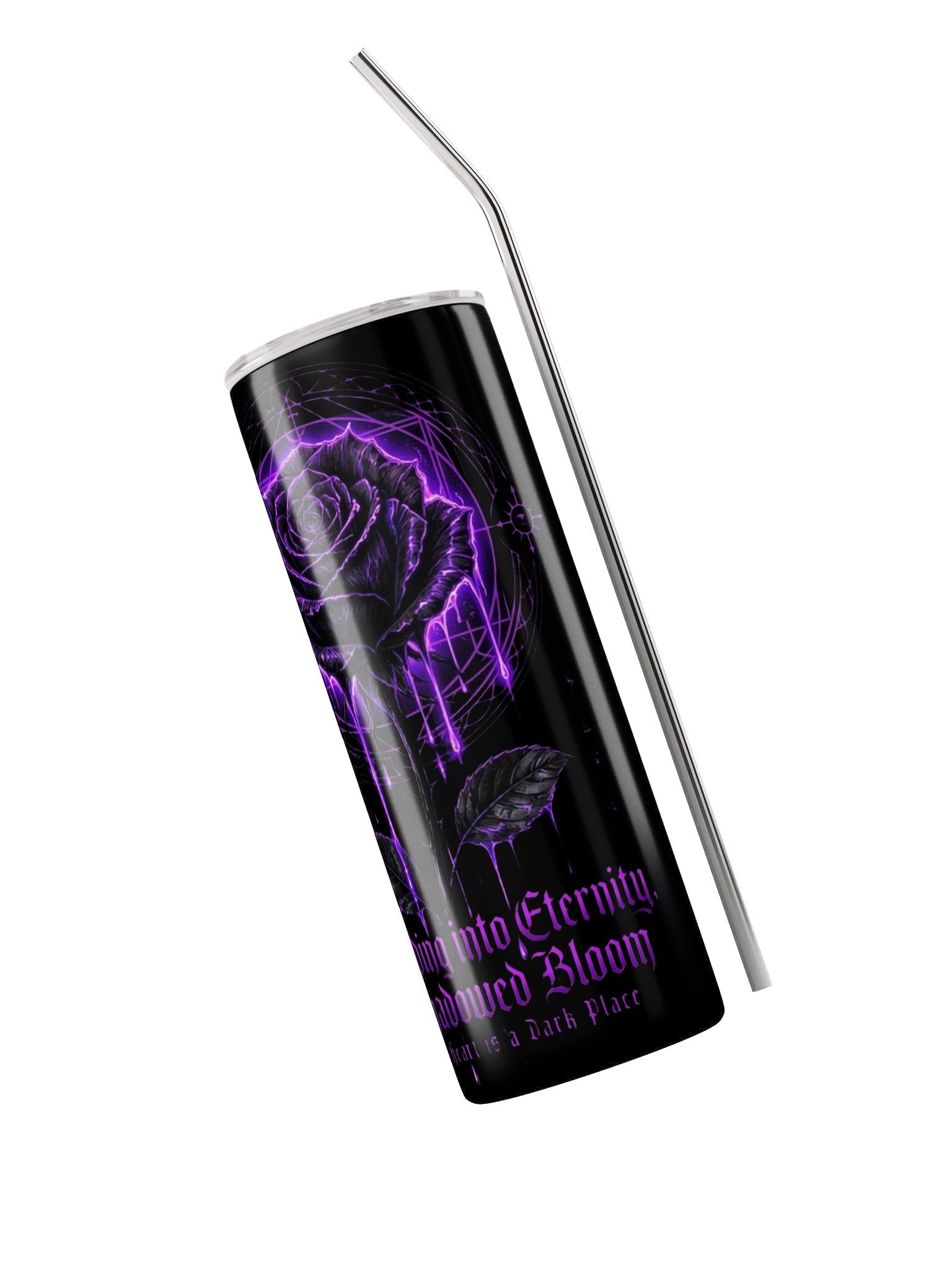 Bleeding Into Eternity: Neon Gothic Rose Tumbler product image (3)