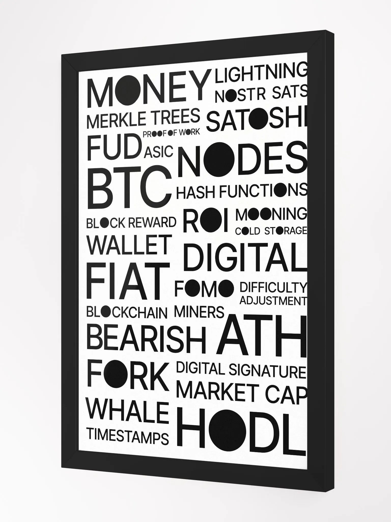 Bitcoin Universe Poster [framed] product image (2)