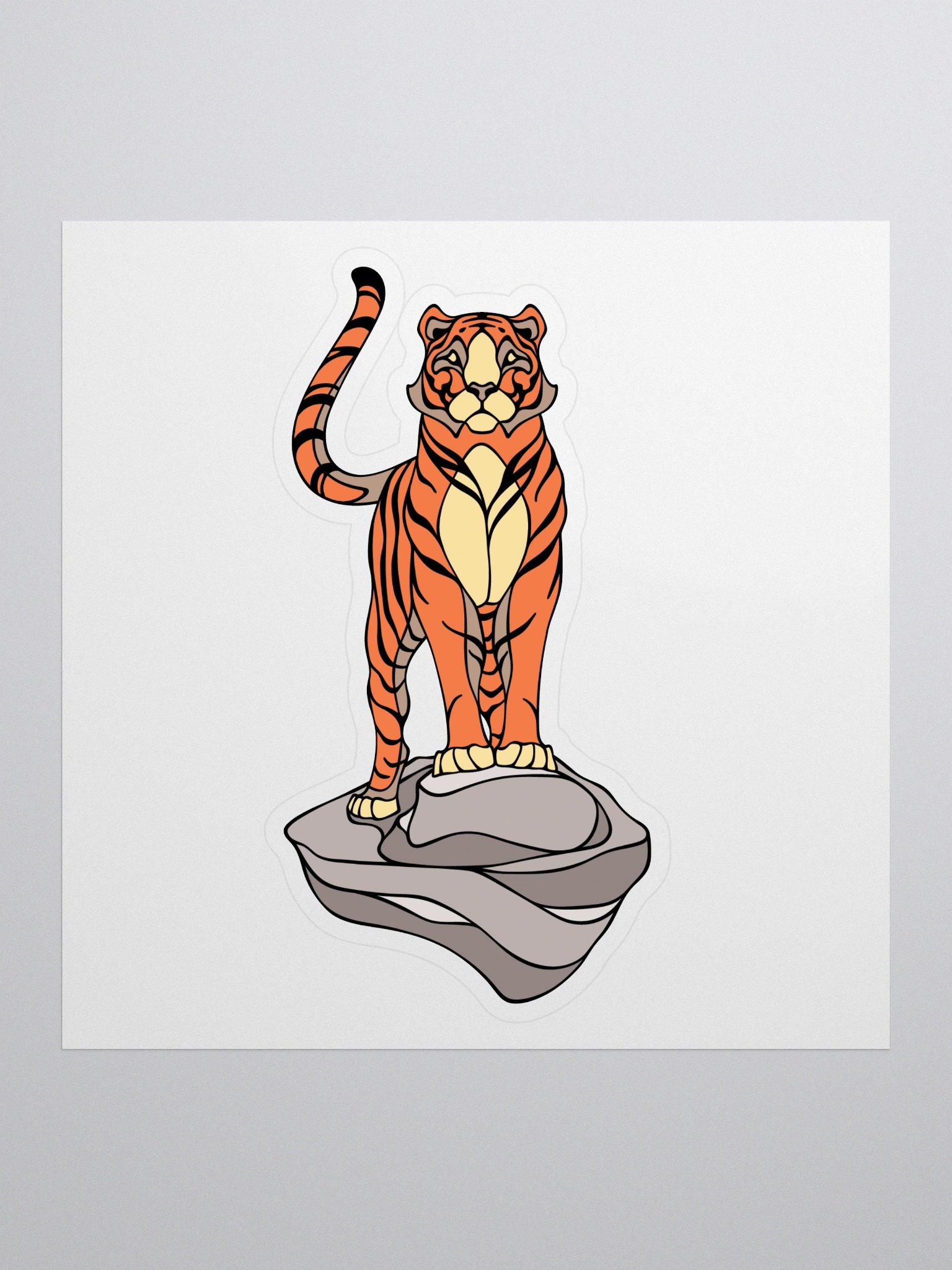 Siberian Tiger - Large Kiss Cut Sticker product image (1)