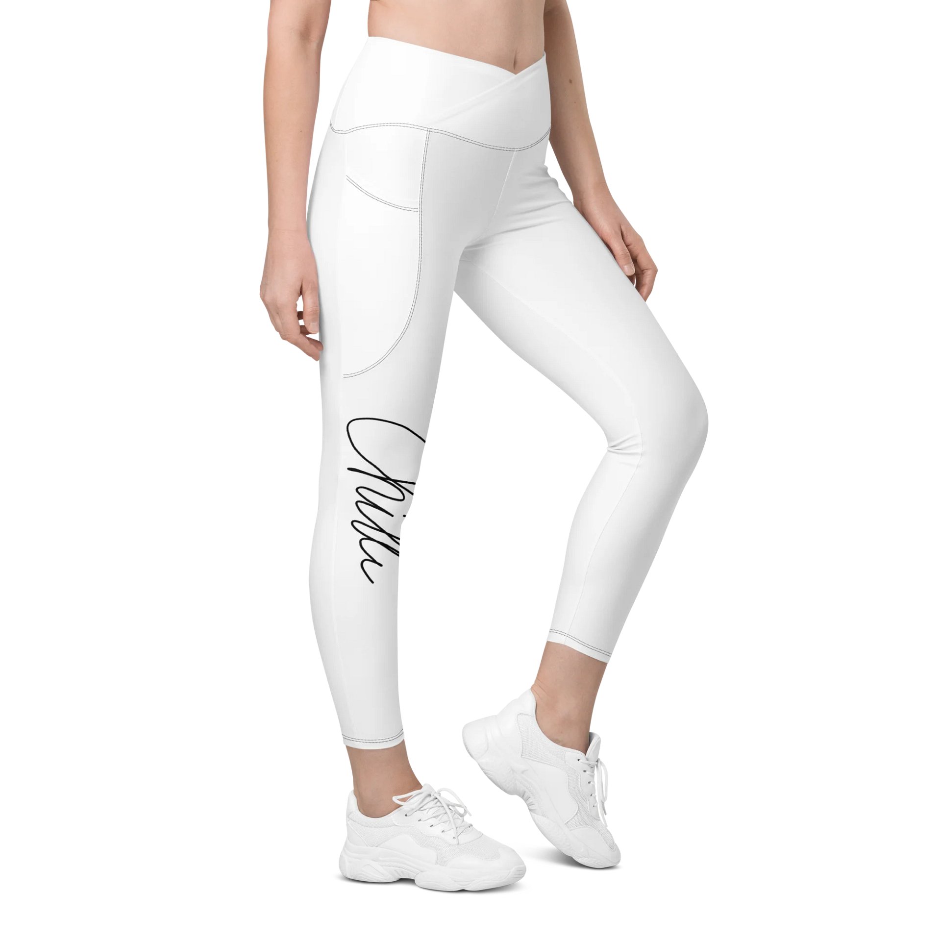 Crossover-Leggings mit Sonnenschutz und Taschen product image (1)