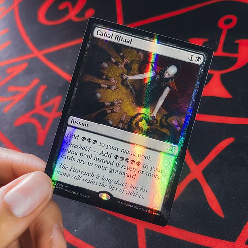 The foiling on this From the Vault: Lore Cabal Ritual is WILD.
Not sure what deck this is going in. Maybe Teval? Sephiroth? W...