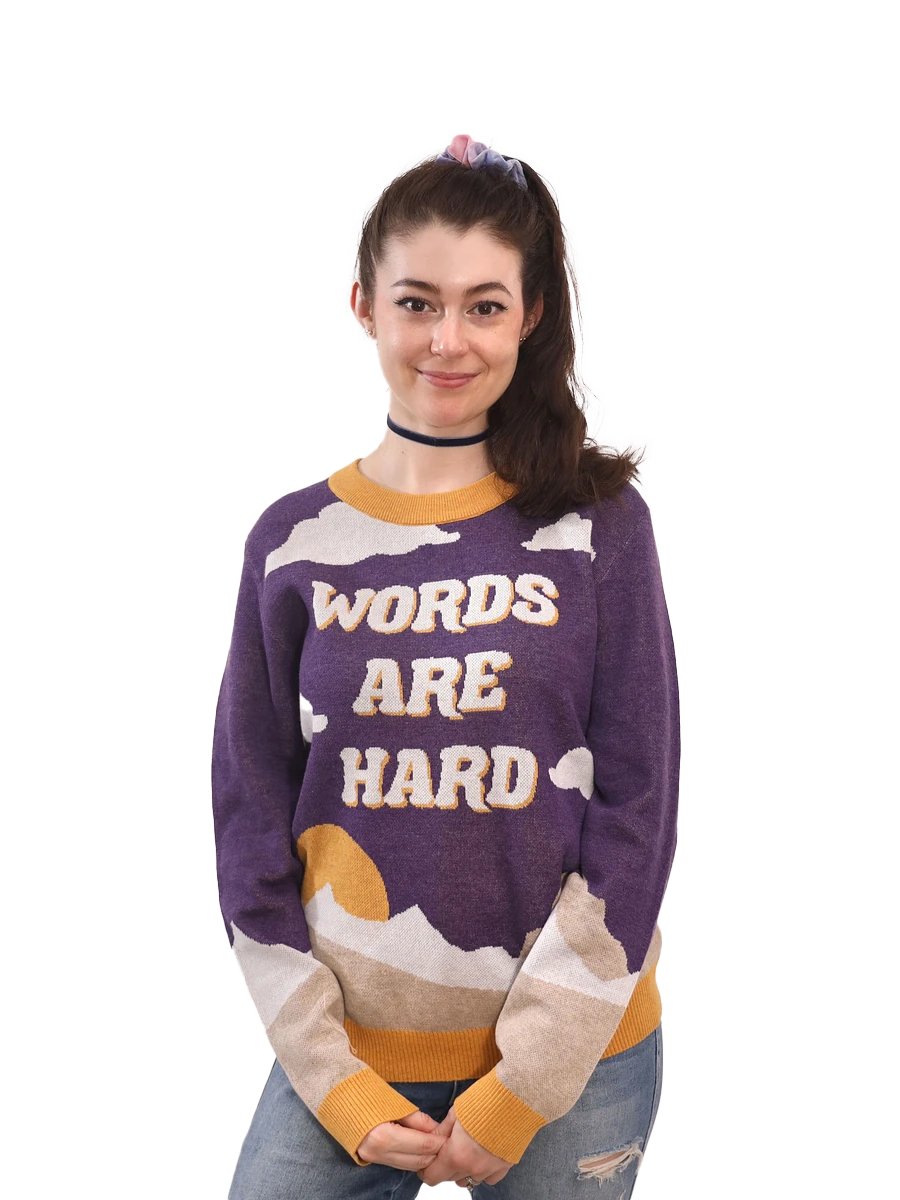 Words Are Hard Landscape Sweater product image (1)