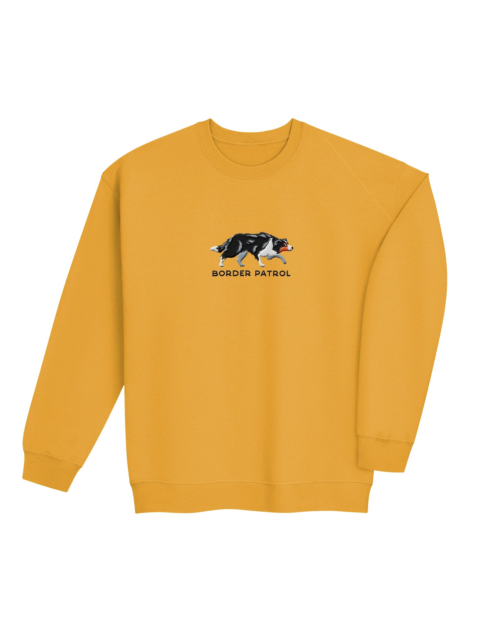 Border Patrol Sweatshirt (Embroidered) of a Border Collie(Tricolor) product image (7)