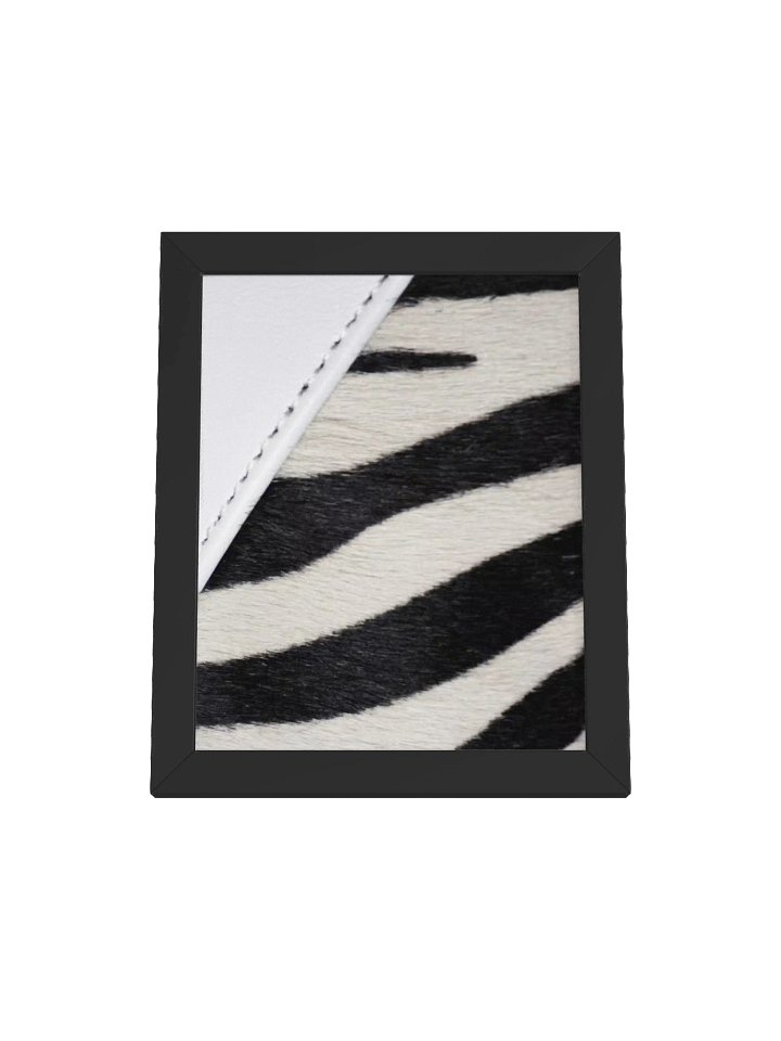 Zebra Chic Ayous Wood Framed Matte Poster product image (1)
