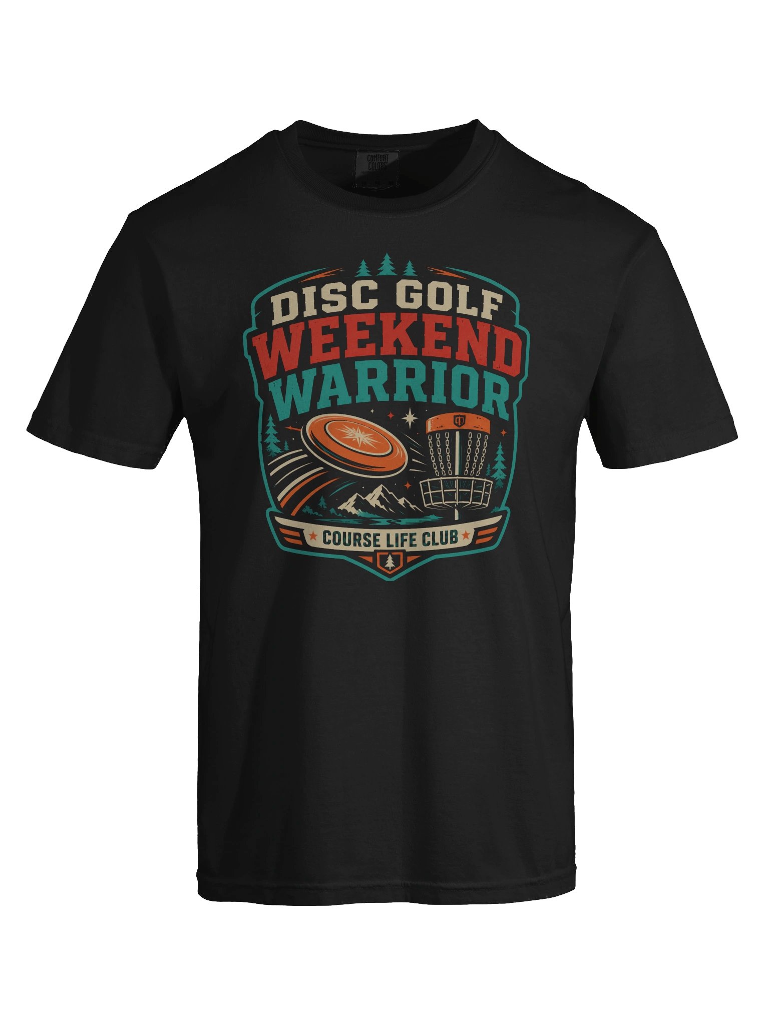 Disc Golf Weekend Warrior T-Shirt | Bold Flying Disc Course Tee product image (5)