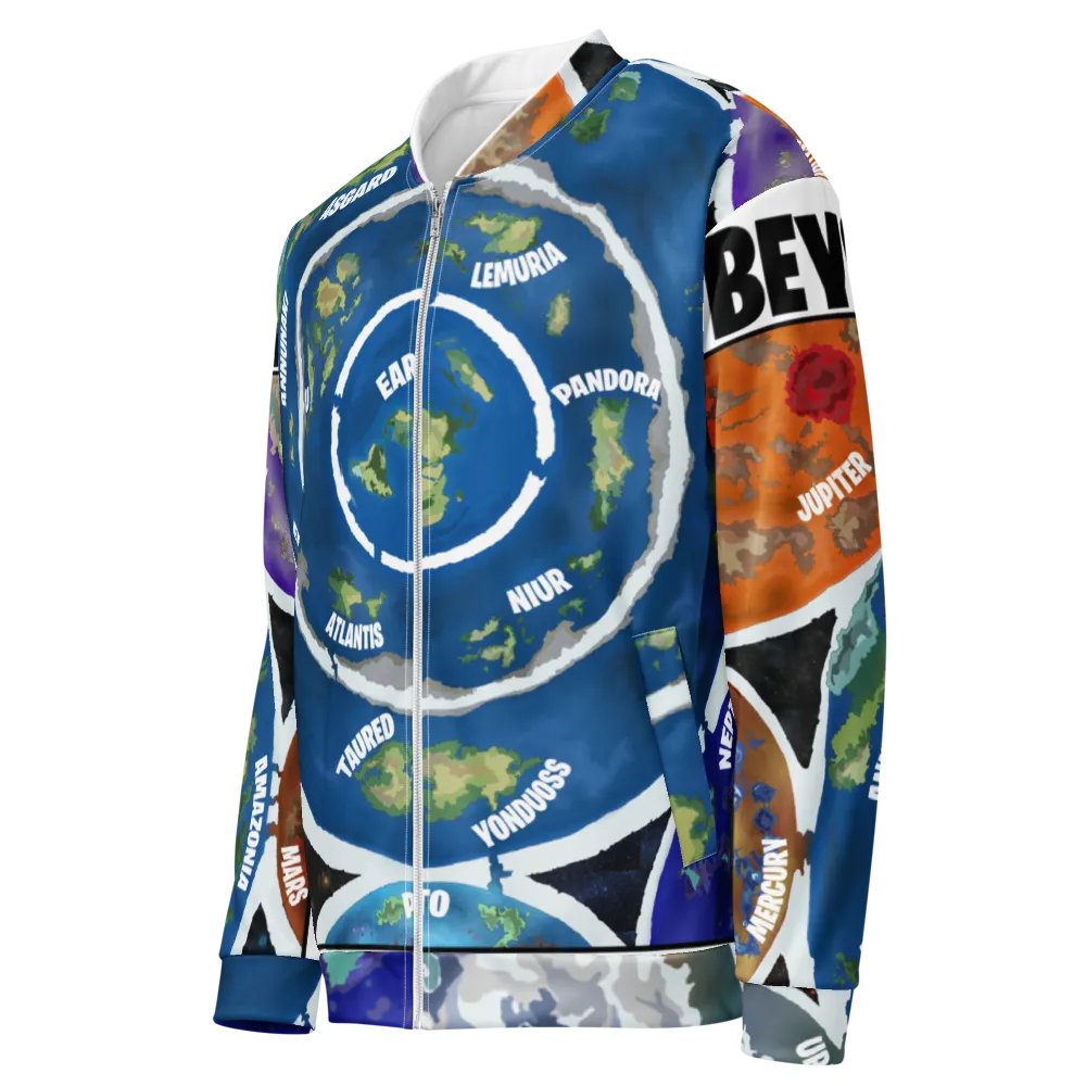 Premium All Over Print Bomber Jacket Beyond The Ice Wall Map product image (7)