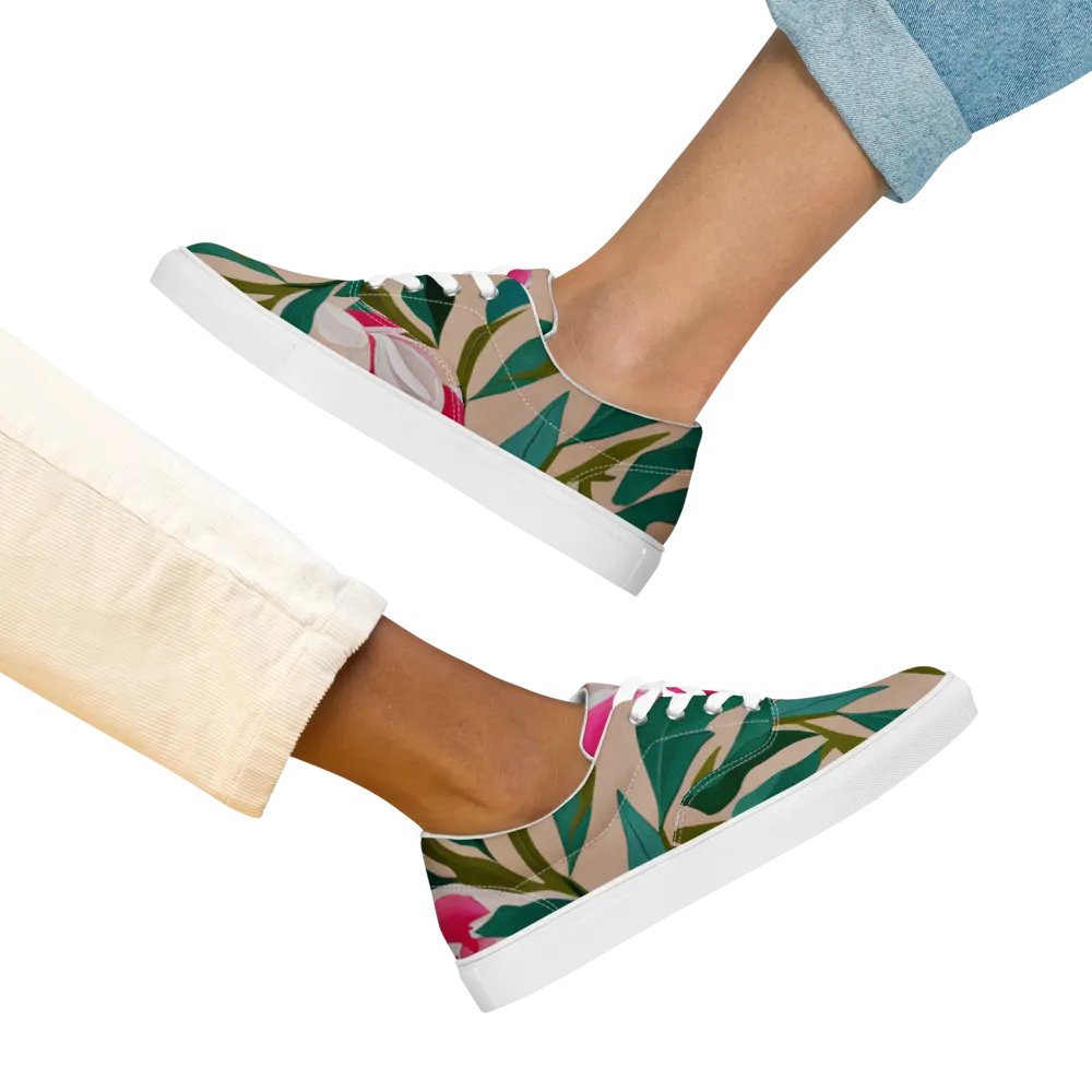 Peony Lace-Up Canvas Shoes product image (1)