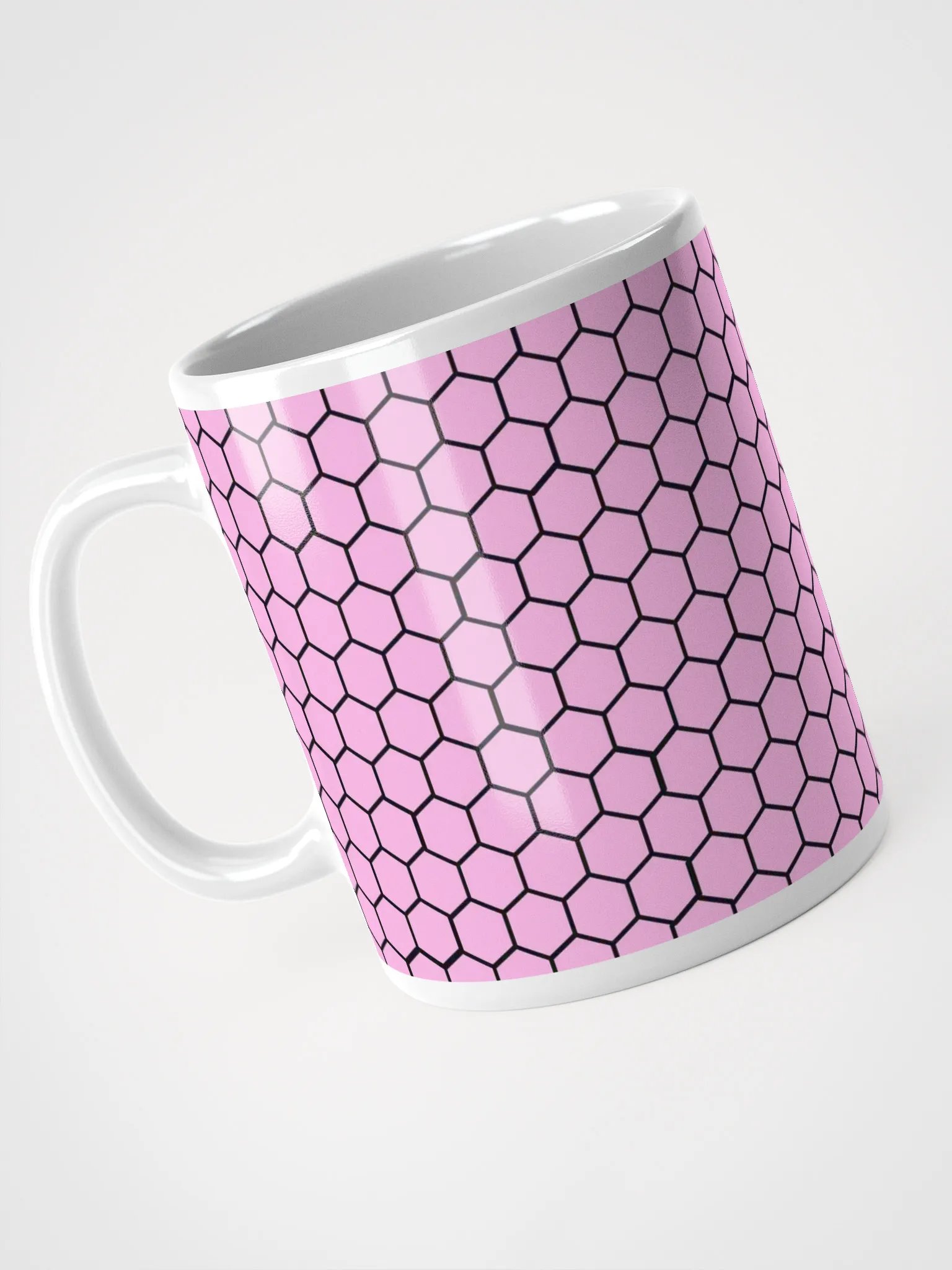 Pink Hex Grid Mug product image (3)