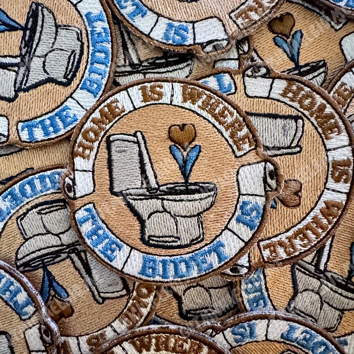Home is where the bidet is patch product image (1)