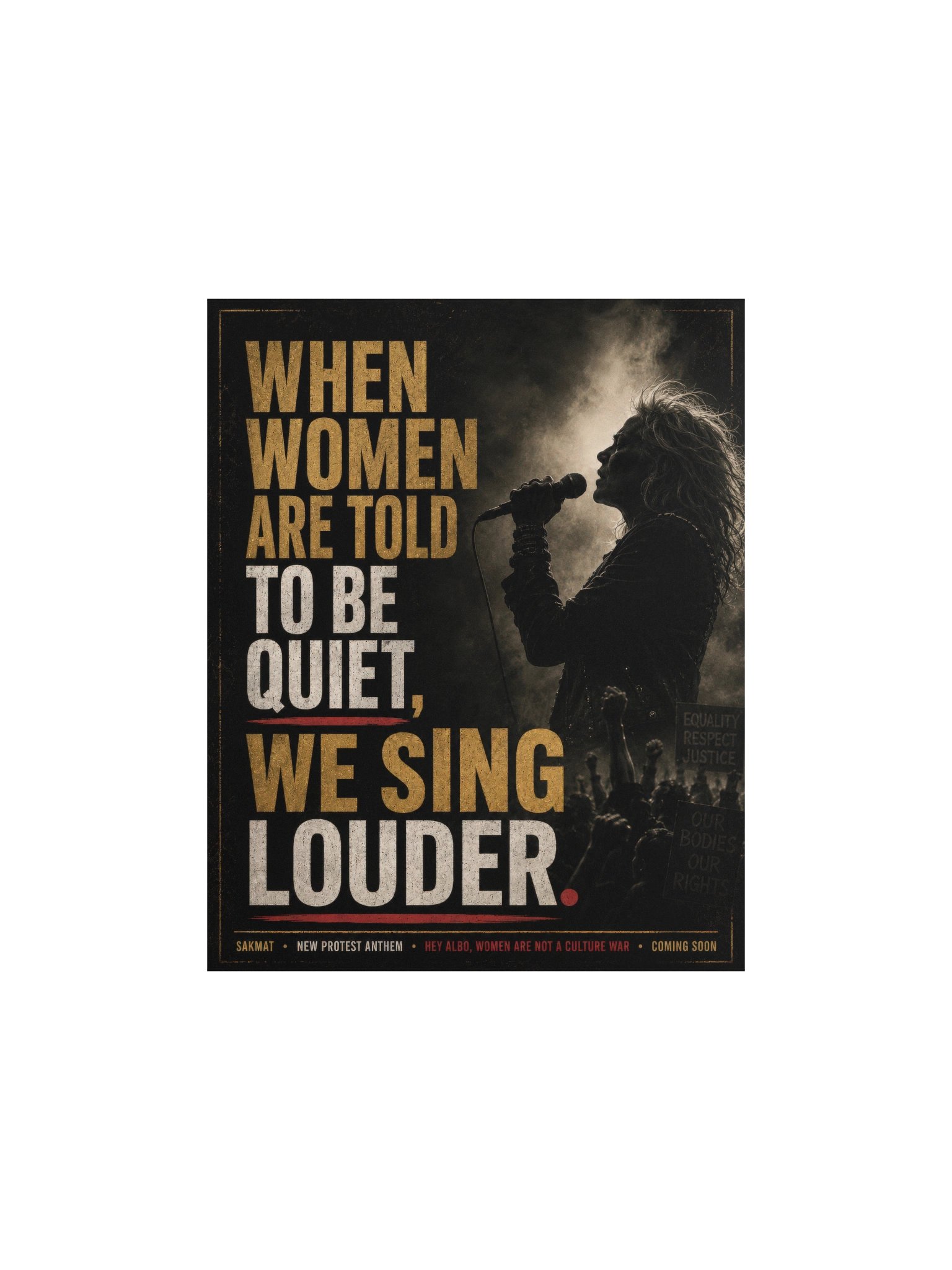 When Women Sing Louder Protest Poster product image (1)