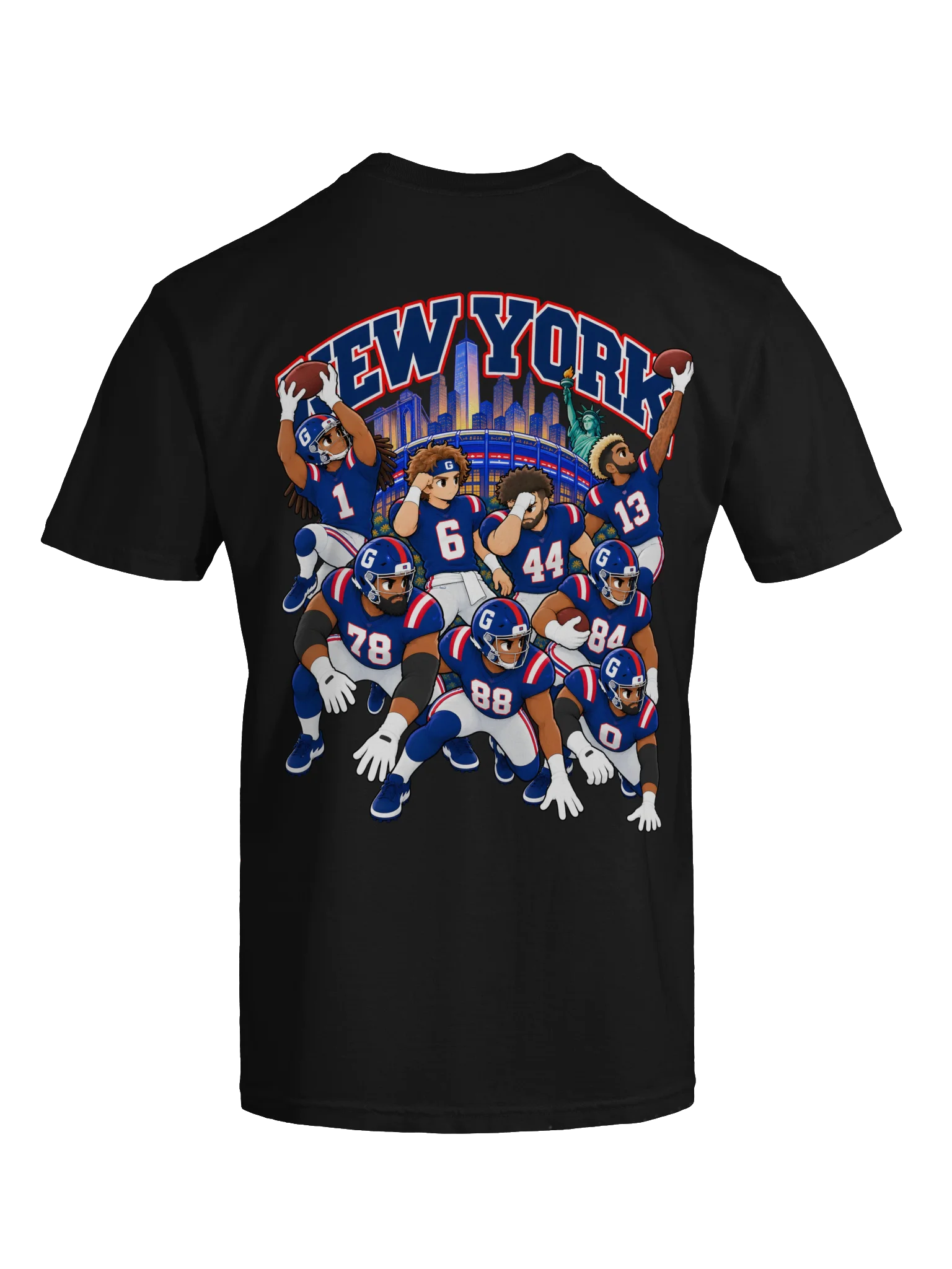 New York G Football 2026 Animated Player Back Print T-Shirt product image (11)