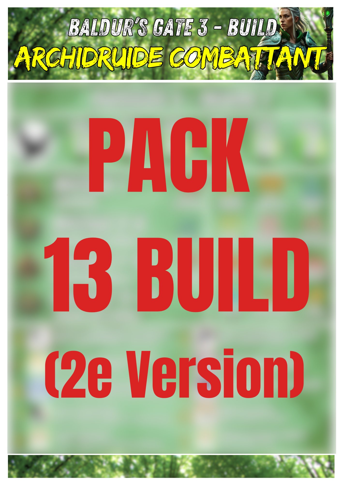 PACK de 13 Builds Baldur's Gate 3 - 2e version product image (1)