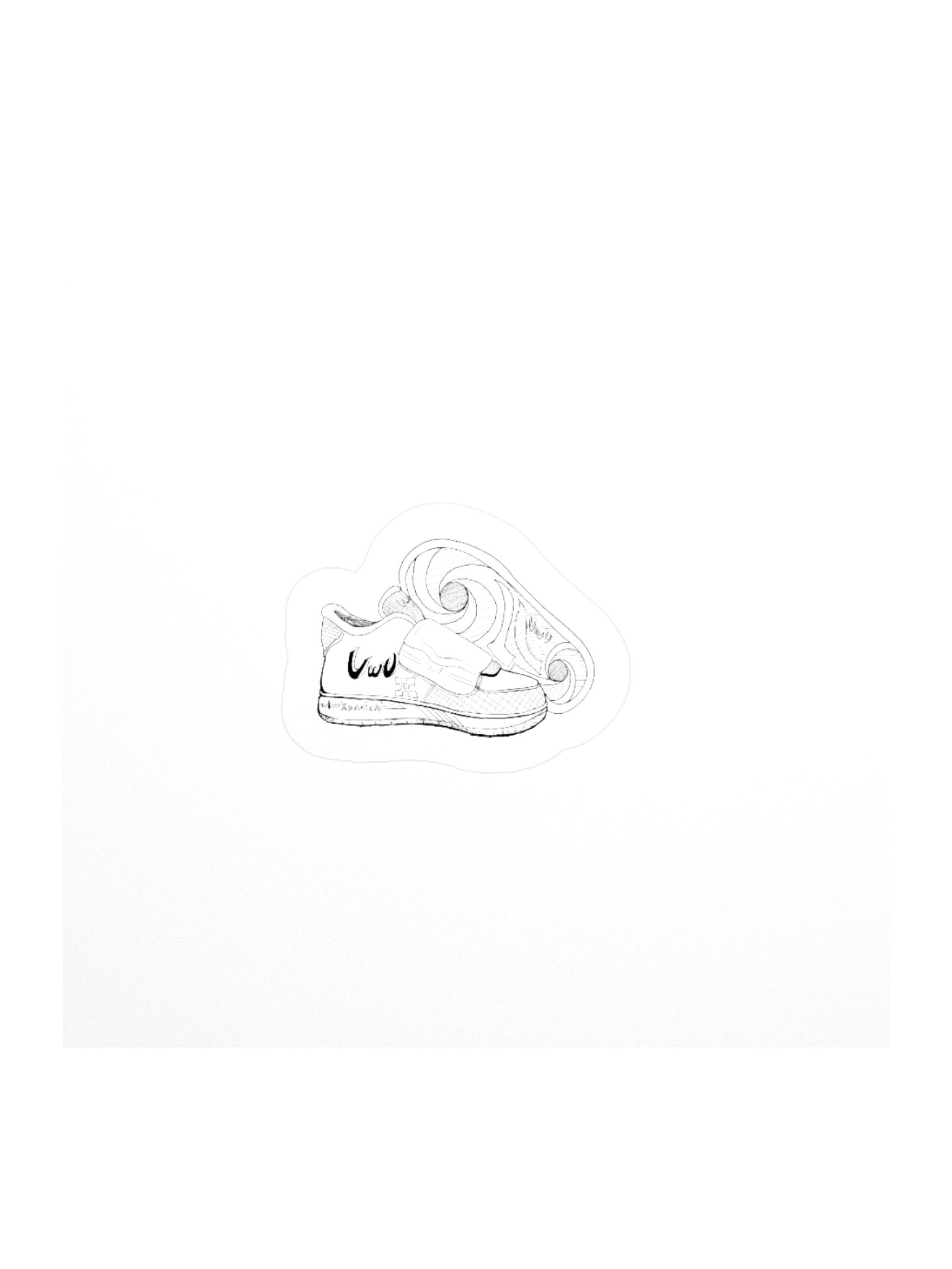 UwU Sneakers Sticker product image (1)