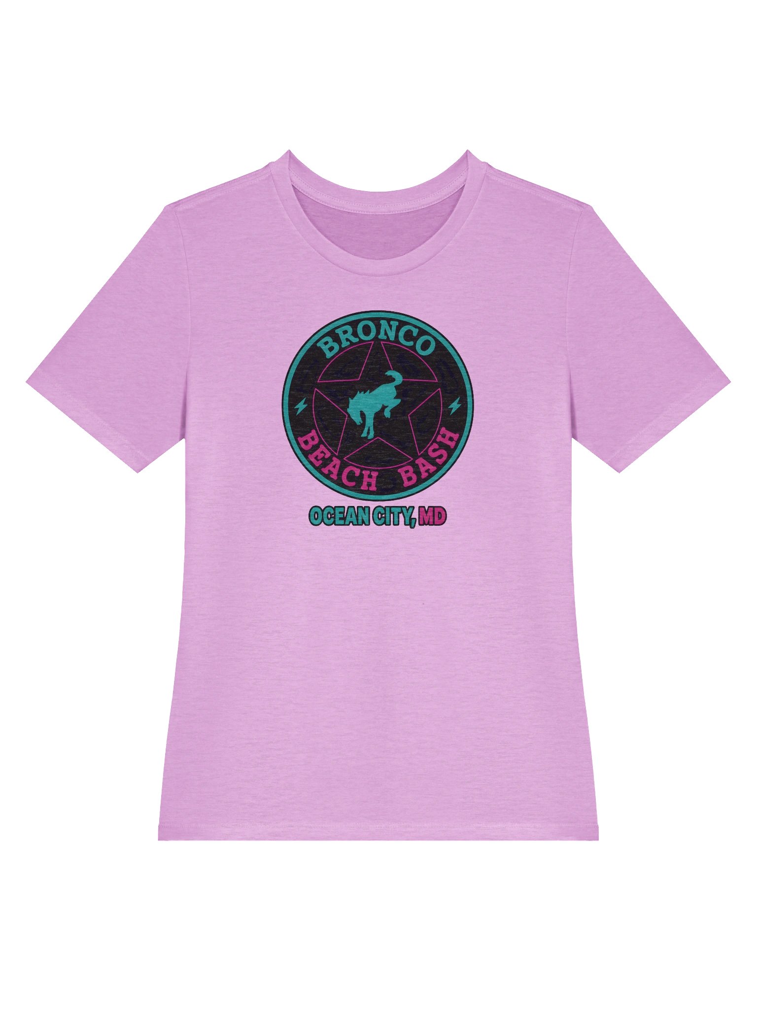 2025 Bronco Beach Bash Ocean City / Destination Bigfoot Bronco Collab | Full Send Women's Relaxed Fit Bella + Canvas Supersoft T-Shirt (Multiple Colors Available) product image (4)