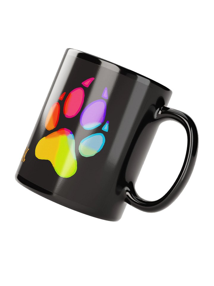 Rainbow Paw Black mug product image (3)
