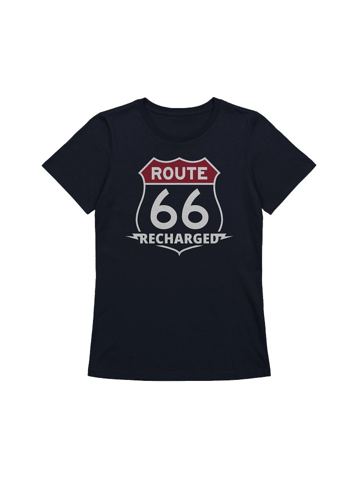 Route 66 Recharged Colored Shield Red on Blue (Womens) product image (1)
