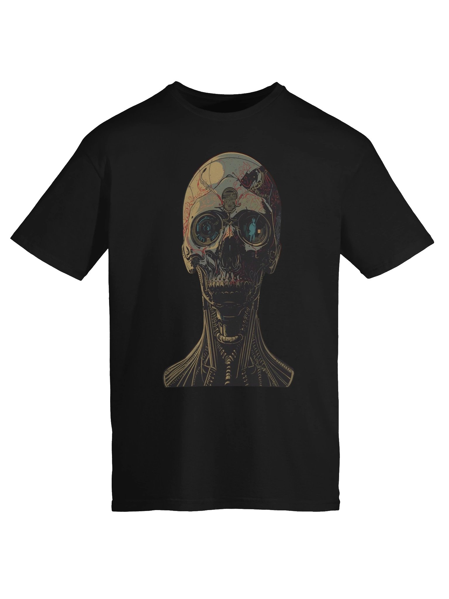 Cybernetic Skull Fusion T-Shirt product image (4)