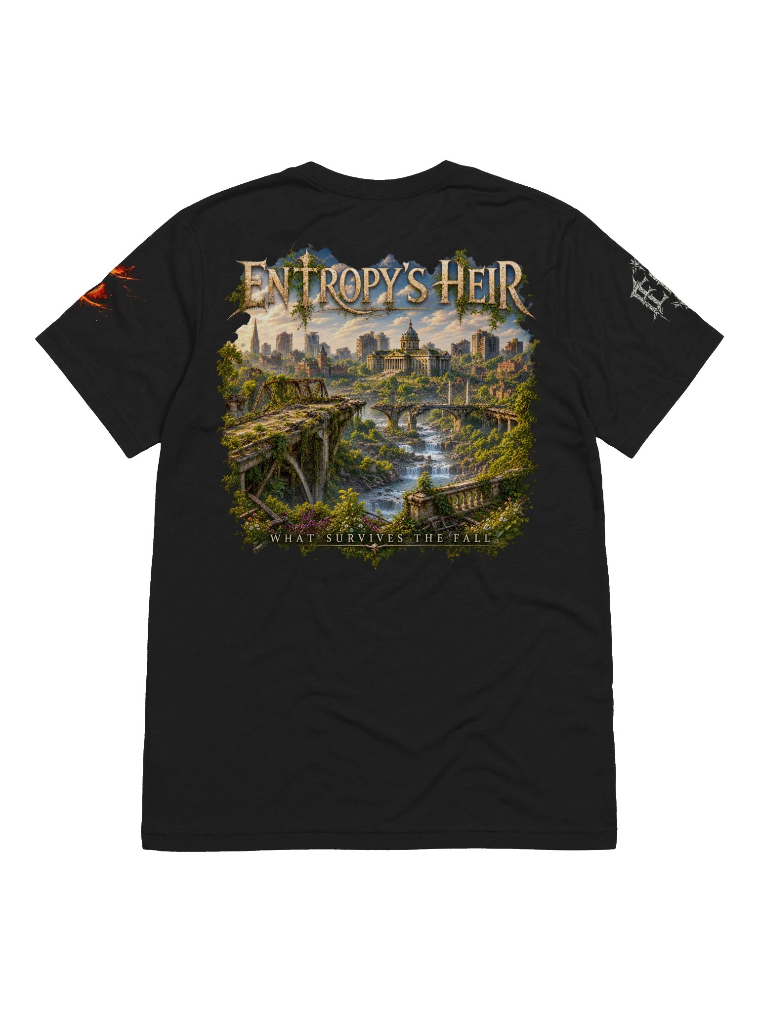 Entropy’s Heir – What Survives the Fall All-Over Tee product image (2)