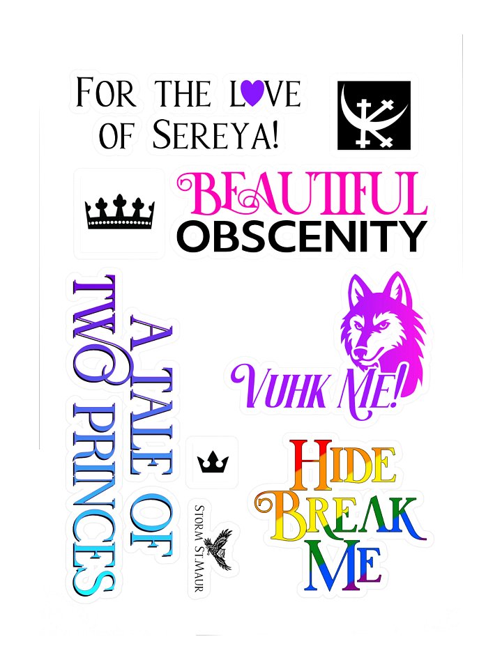 Playful Two Princes Sticker Sheet product image (1)