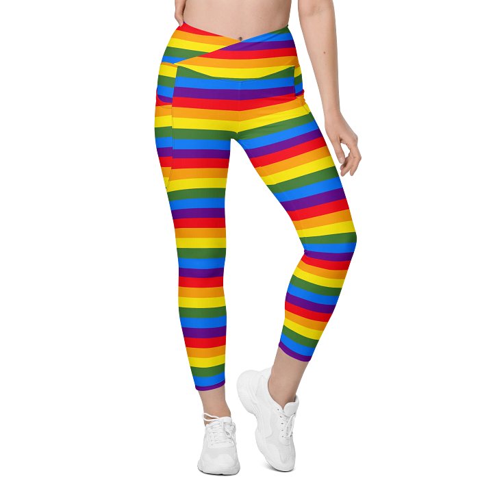 Rainbow Bliss Crossover Leggings product image (1)