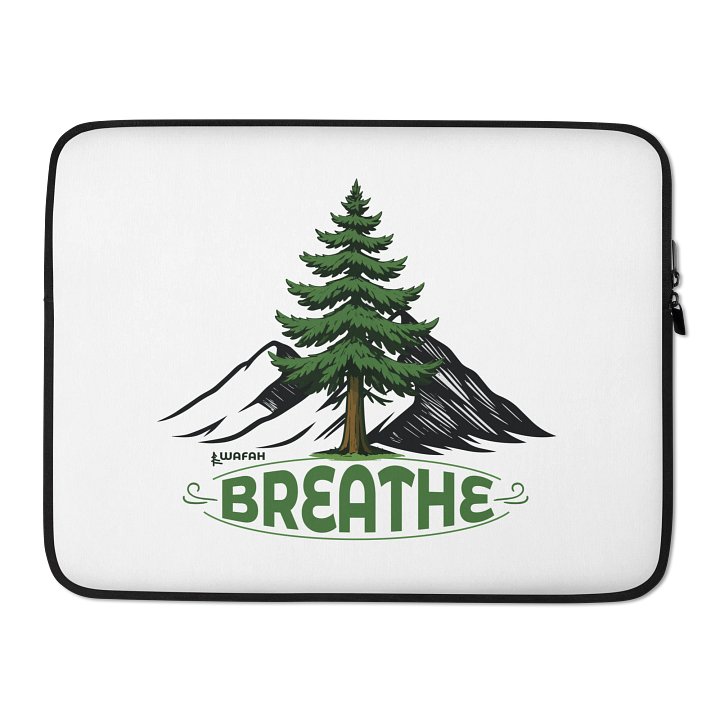 Breathe Easy Evergreen Laptop Sleeve product image (2)