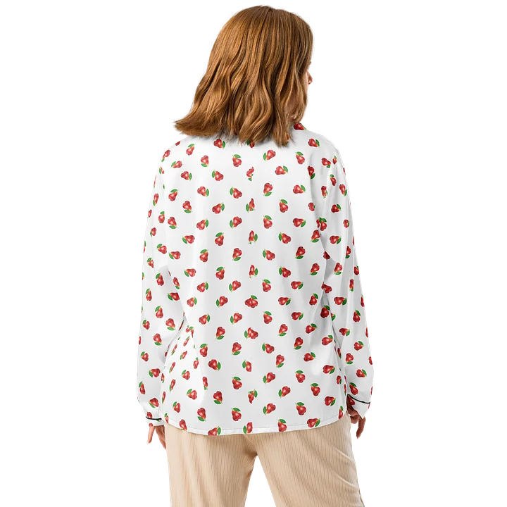 CaribbeanApples Otaheite Fruit Print | Women's Long Sleeve Pajama Top product image (2)