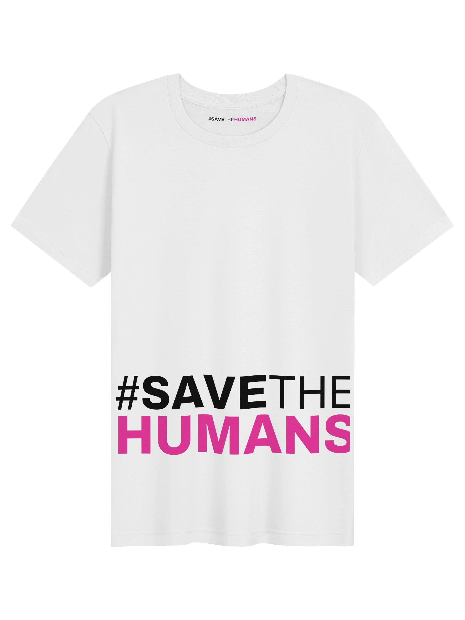 White T - Min Save The Humans product image (5)