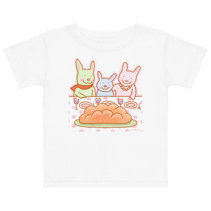 Bunnies & Challah Baby Tee product image (1)