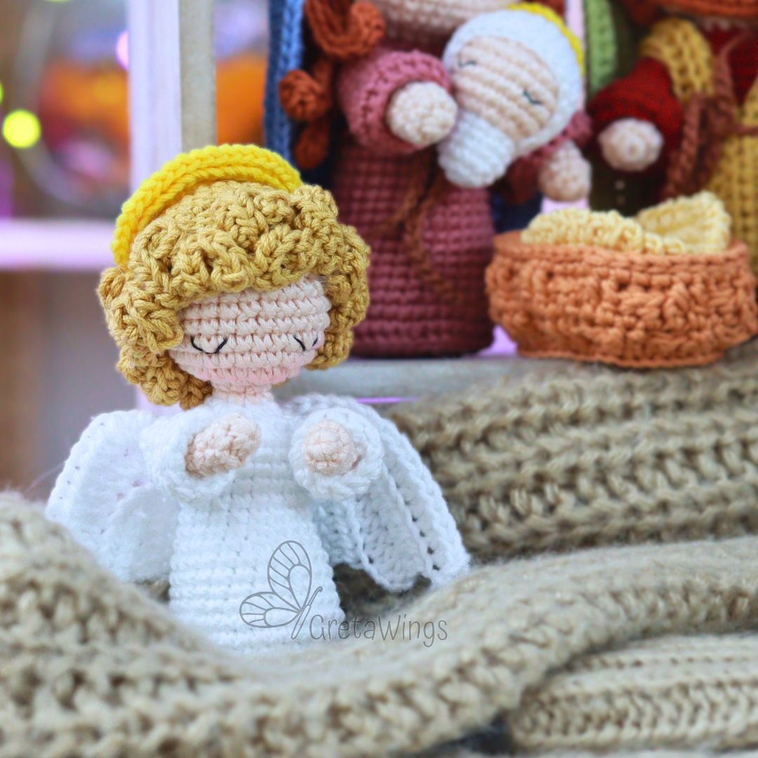 Patrón de Crochet Amigurumi del Pesebre: María, José, Niño Jesús, Tres Reyes Magos, Ángel, Estrella de Belén por GretaWings (descarga digital) product image (6)