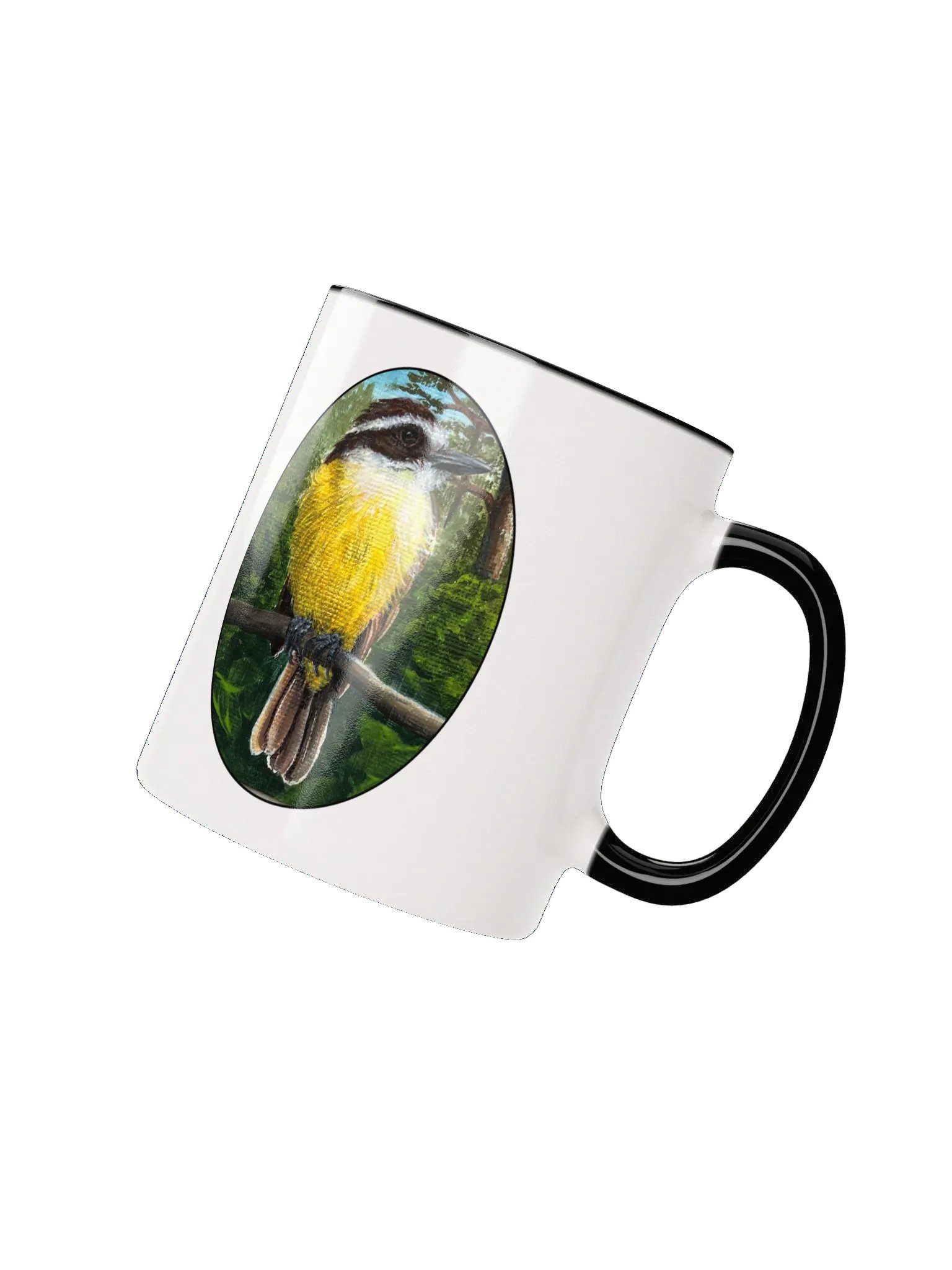 Perched Great Kiskadee Ceramic Mug product image (8)
