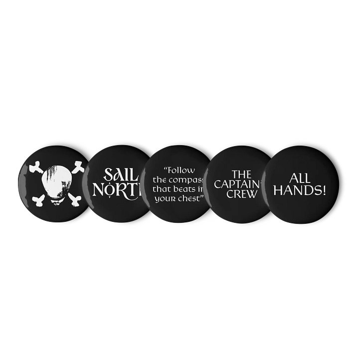Sail North Pin Buttons (Set #1) product image (1)