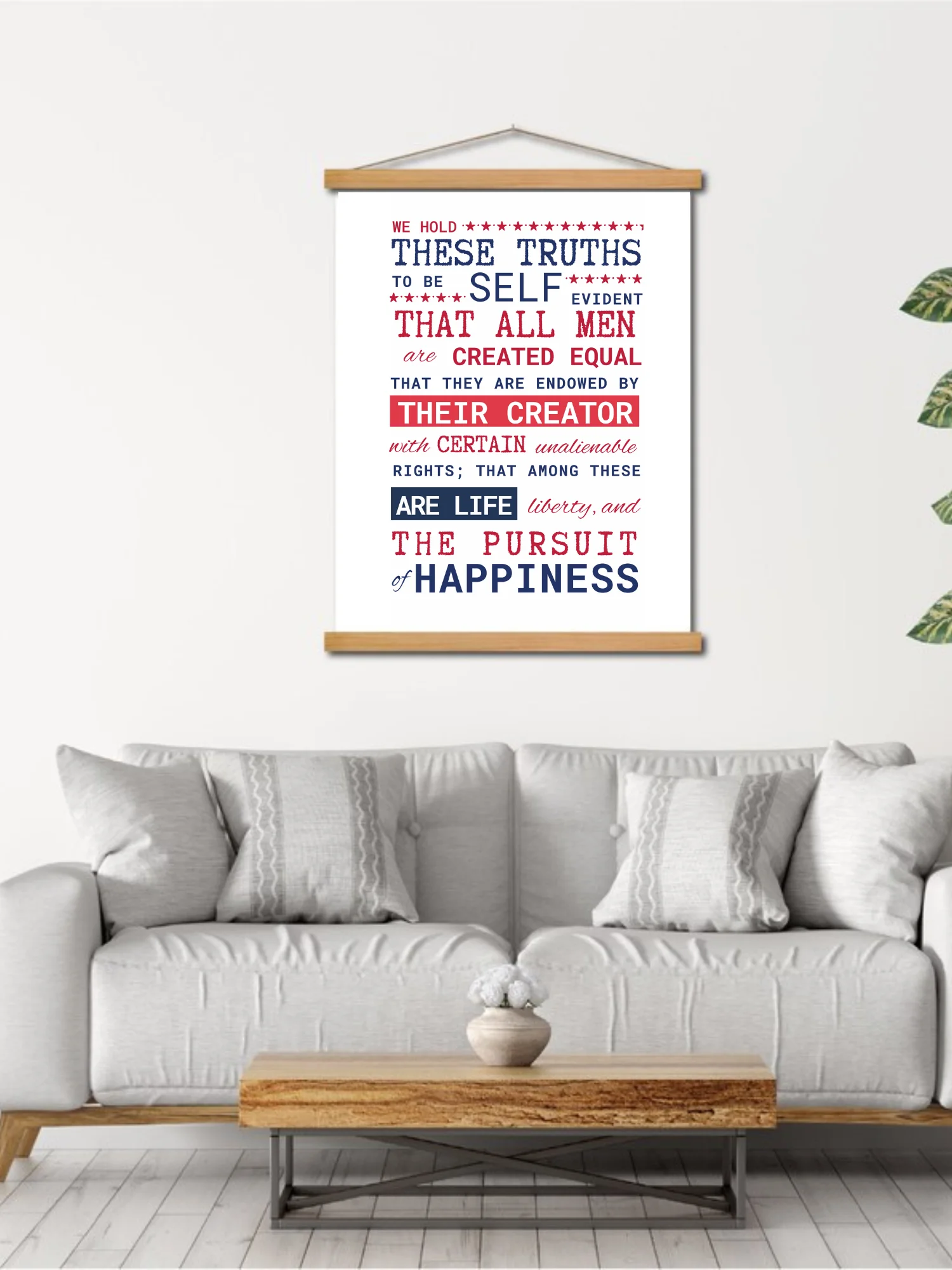 Declaration of Independence Quote — Patriotic Wall Poster product image (2)