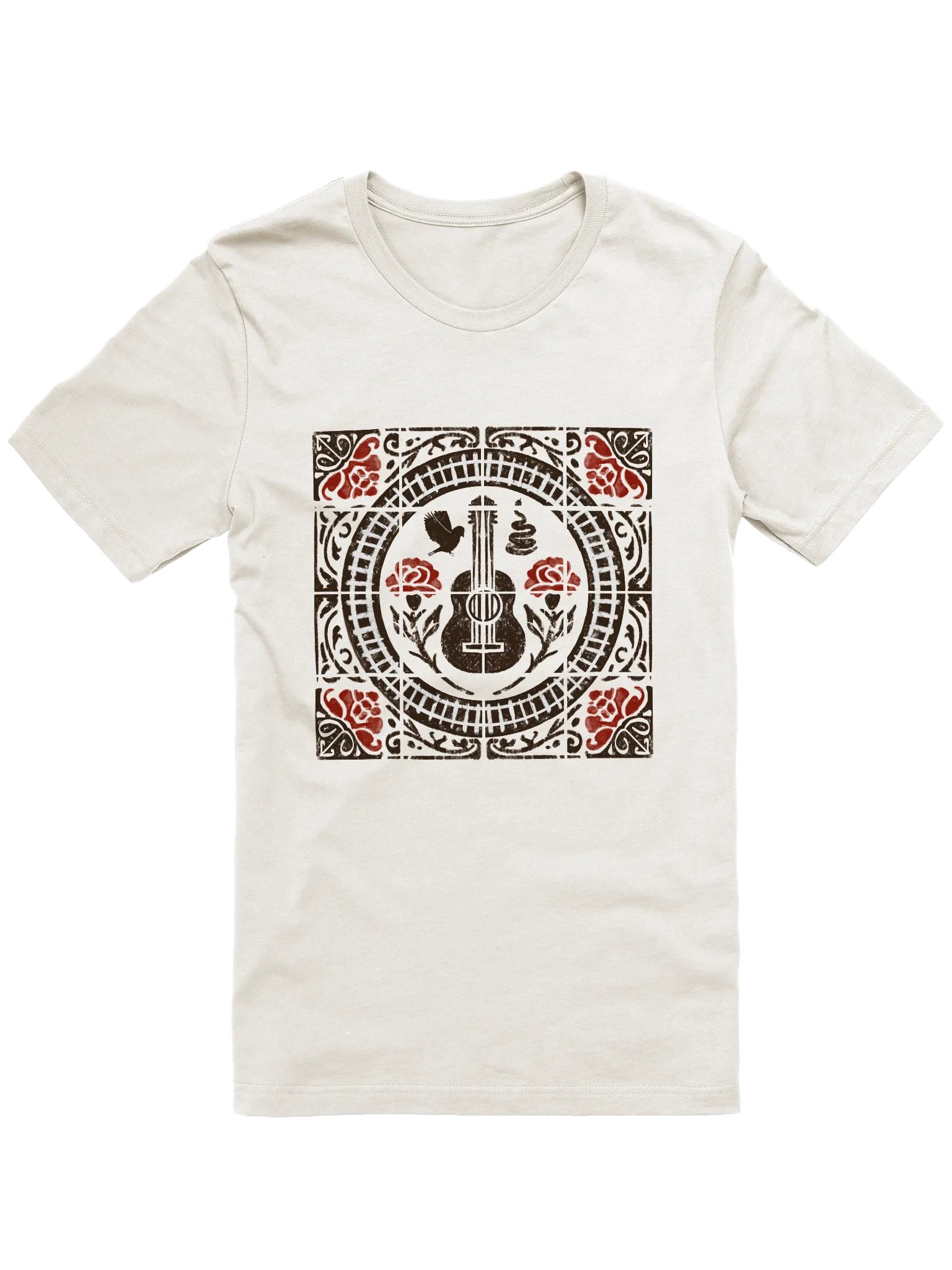Hadestown Spanish Tile T-Shirt – Bella+Canvas Supersoft Greek Myth Broadway Tee product image (1)