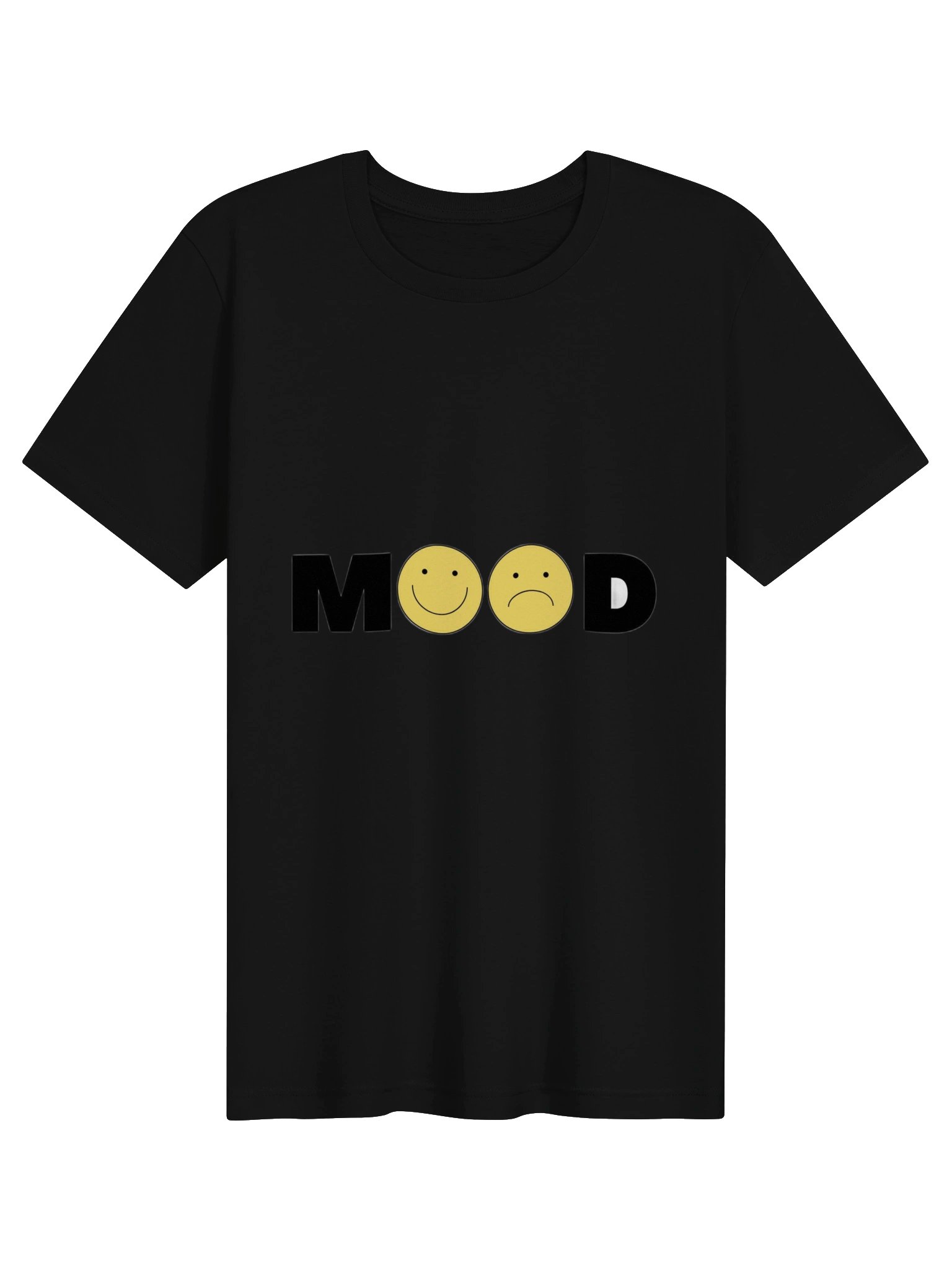 Mood Emoji T-Shirt for Women | Funny Mood Graphic Tee | Happy Sad Face Shirt | Minimalist Emoji Aesthetic Gift product image (3)