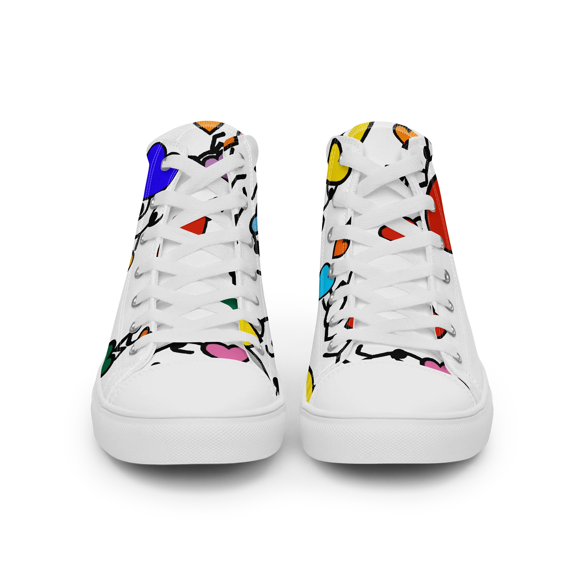 Love in Colour // Woman's Canvas Art High Tops product image (3)