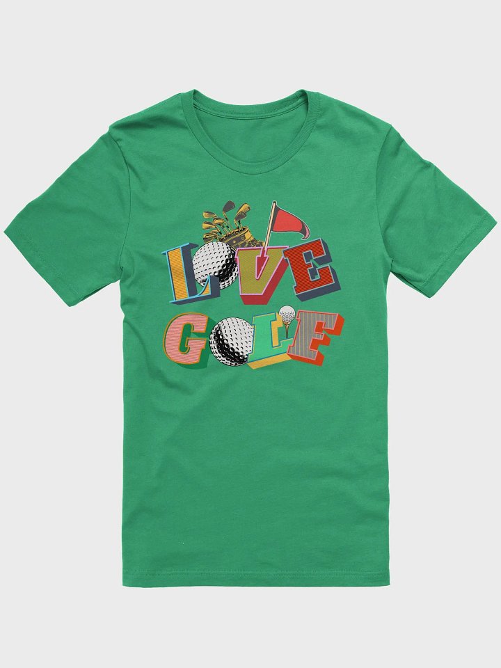 Love Golf Block Letter Illustrated T-Shirt product image (1)
