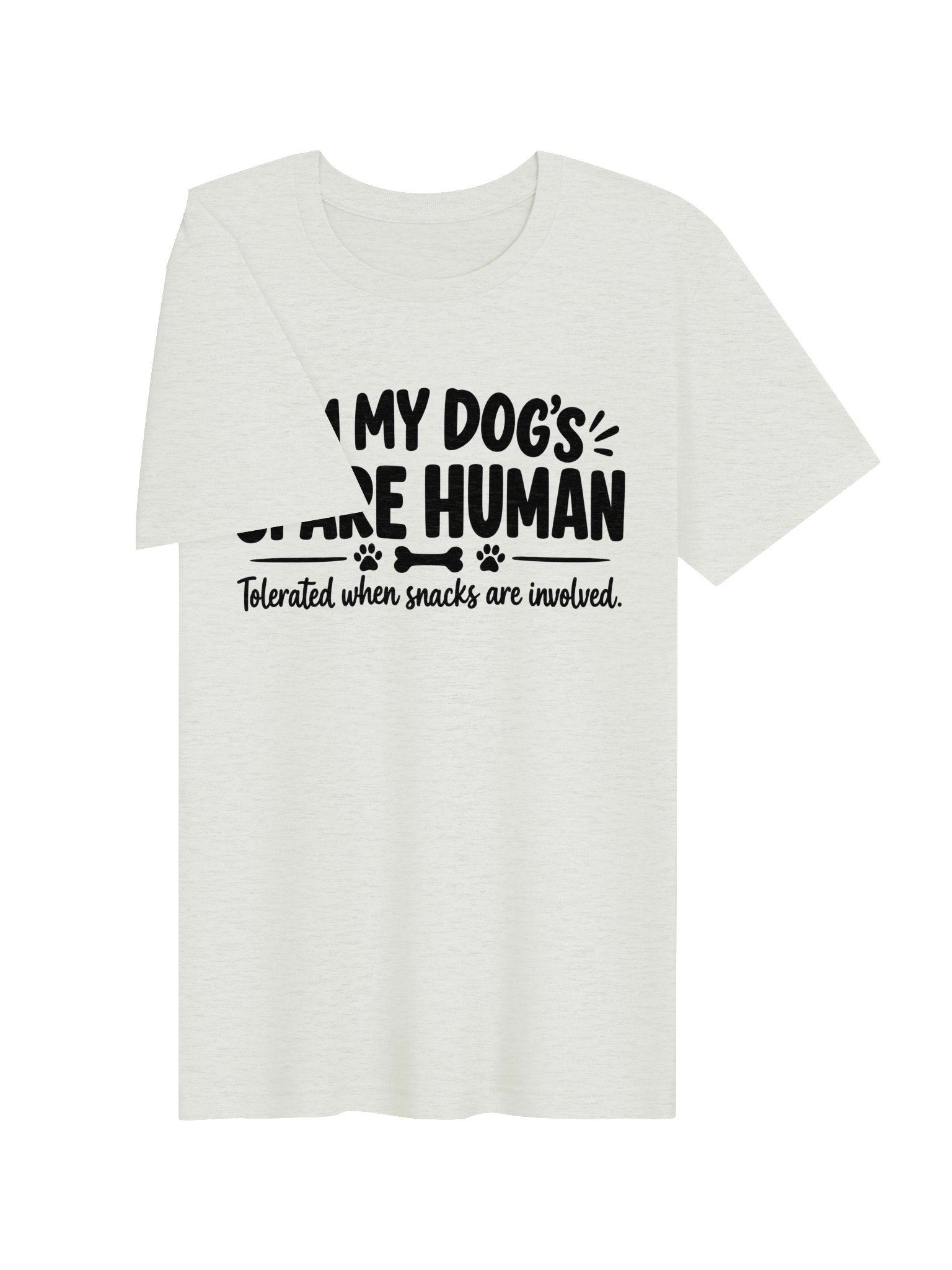 I’m My Dog’s Spare Human Women’s T-Shirt – Funny Dog Mom Bella+Canvas Tee product image (64)