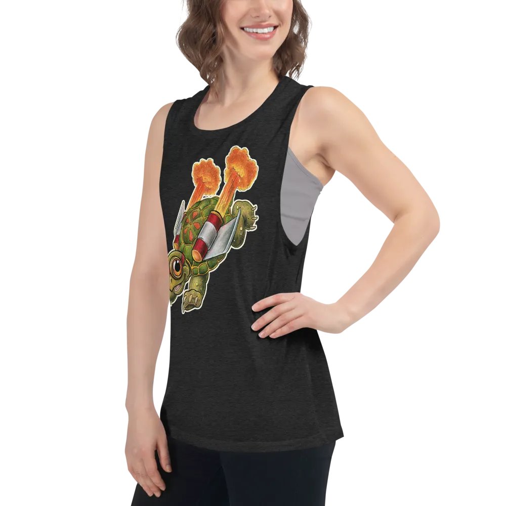 Jetpack Tortoise - SFA Women's Muscle Tank product image (6)