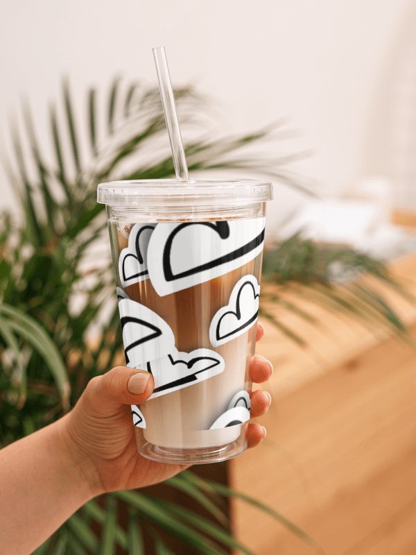 Cloud Cup w/ straw product image (1)