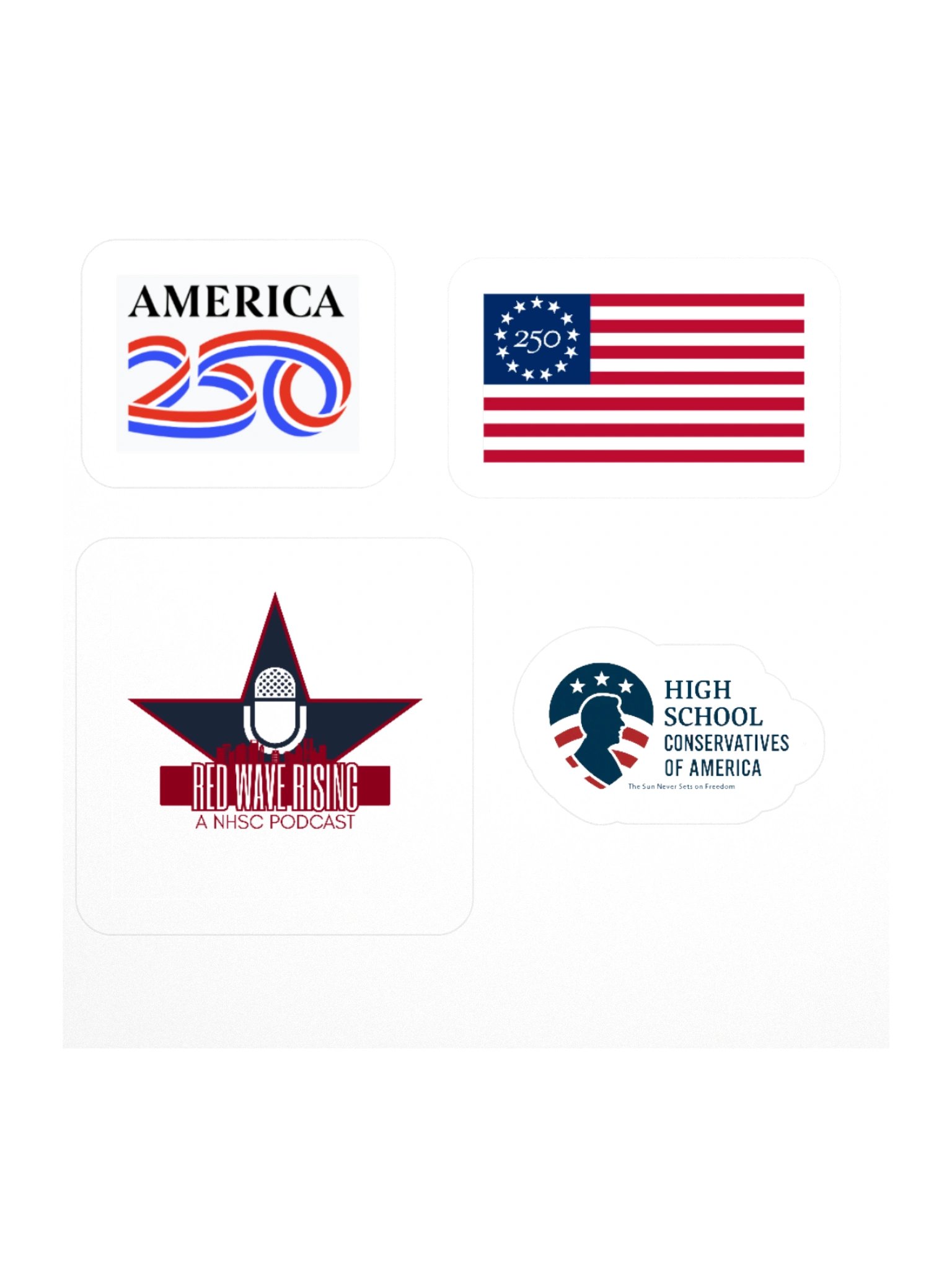 NHSC and America 250 Sticker Sheet product image (2)