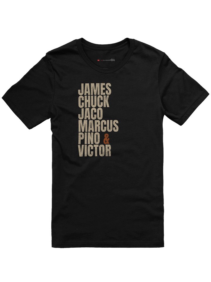Legendary Bassists Tribute Tee | Jazz & Funk Bass Legends Shirt product image (1)